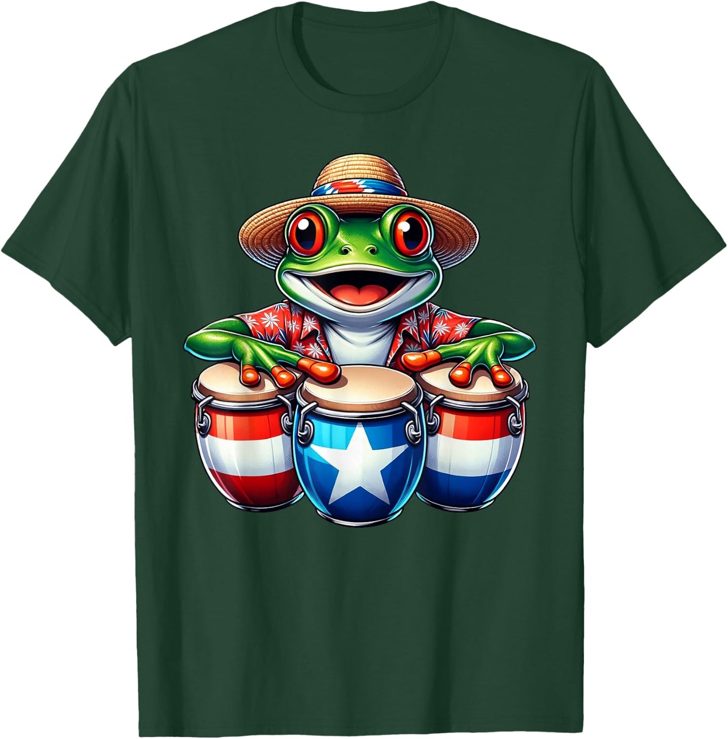 Puerto Rico Coqui Frog Taino Boricua T-Shirt - T-Shirt | Forest