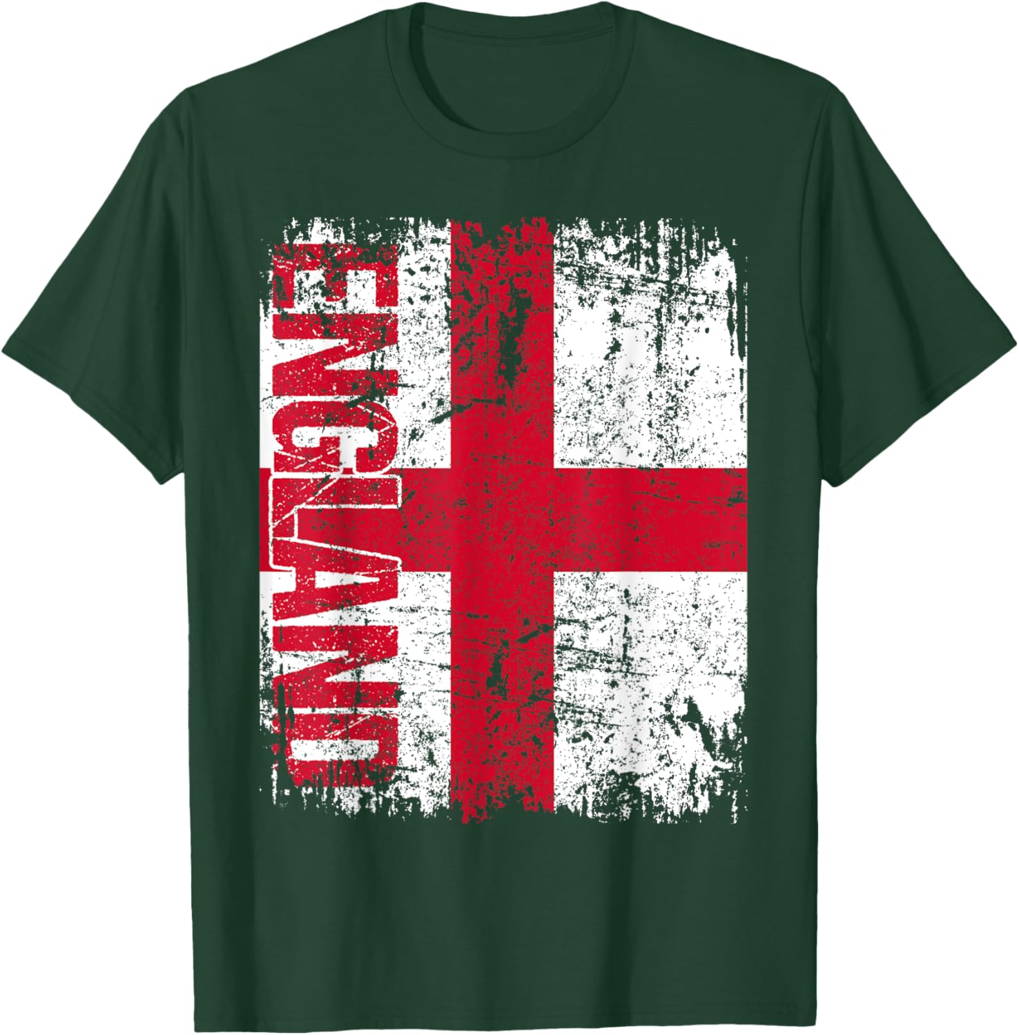 ENGLAND Flag Vintage Distressed ENGLAND T-Shirt - T-Shirt | Forest
