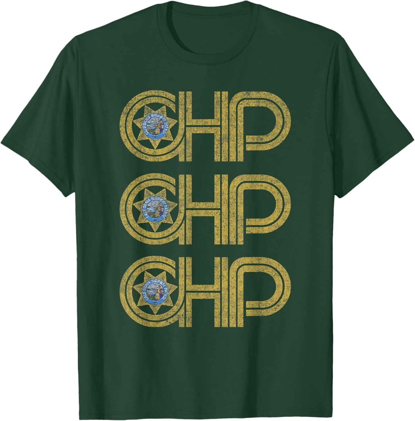 CHP California Highway Patrol - CA Police, Law Enforcement T-Shirt - T-Shirt | Forest