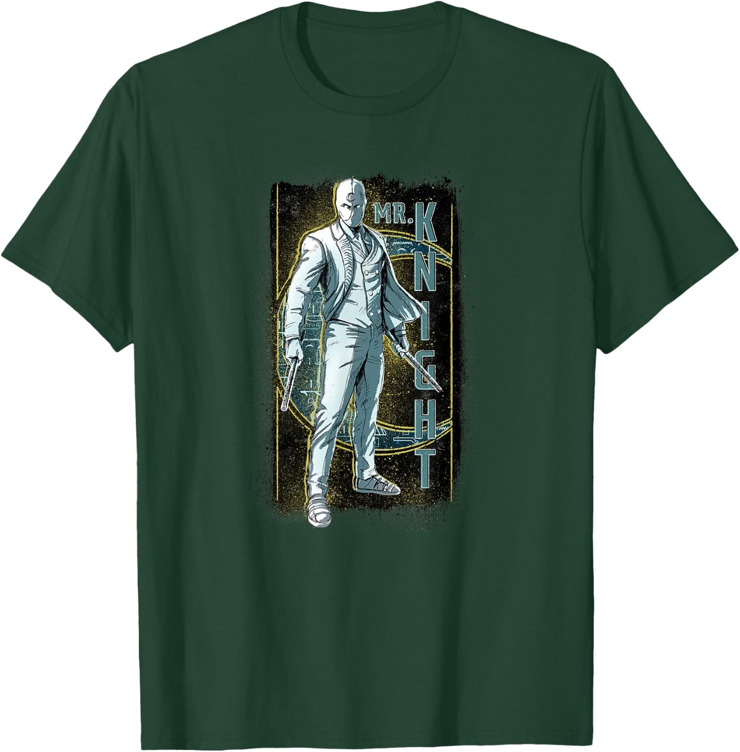 Marvel Moon Knight Mr. Knight Batons and Crescent Moon T-Shirt - T-Shirt | Forest