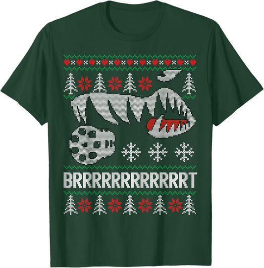 A-10 Warthog Ugly Xmas Sweater style fighter jet usaf T-Shirt - T-Shirt | Forest