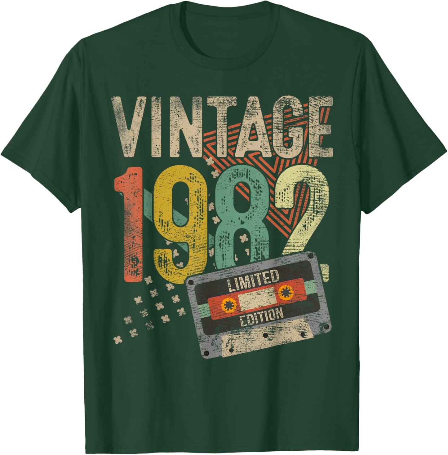 Vintage 1982 43rd Birthday Gifts Women 43 Year Old T-Shirt - T-Shirt | Forest
