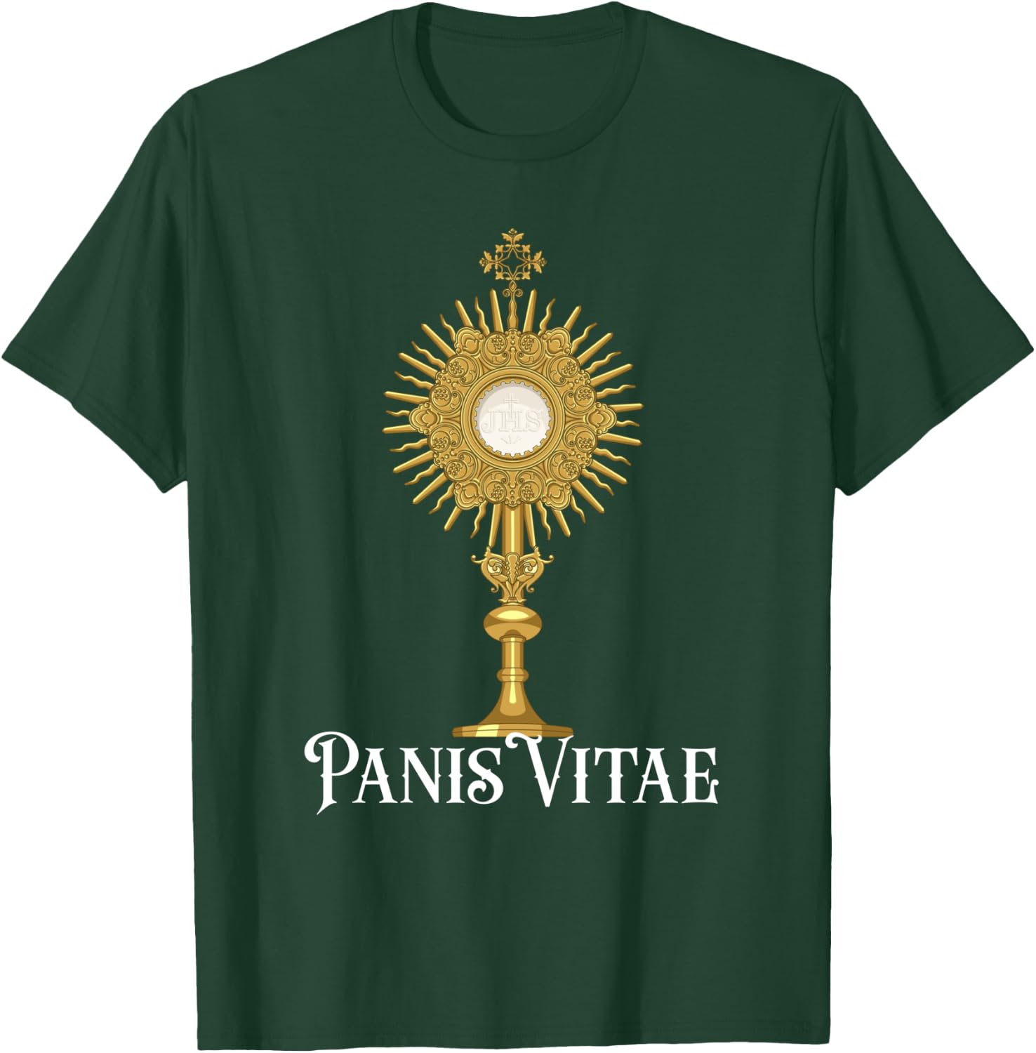 Eucharistic Adoration Traditional Latin Mass Catholic T-Shirt - T-Shirt | Forest