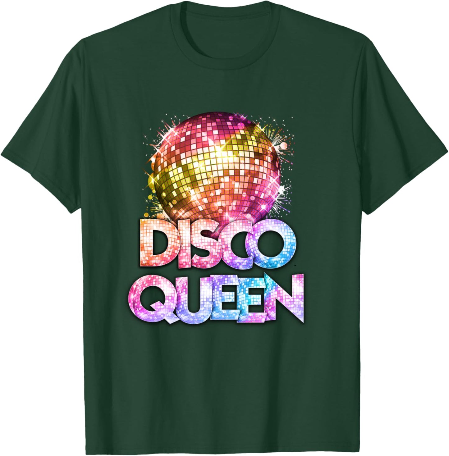 Disco Queen - 70's Disco Themed Vintage Seventies Costume T-Shirt - T-Shirt | Forest