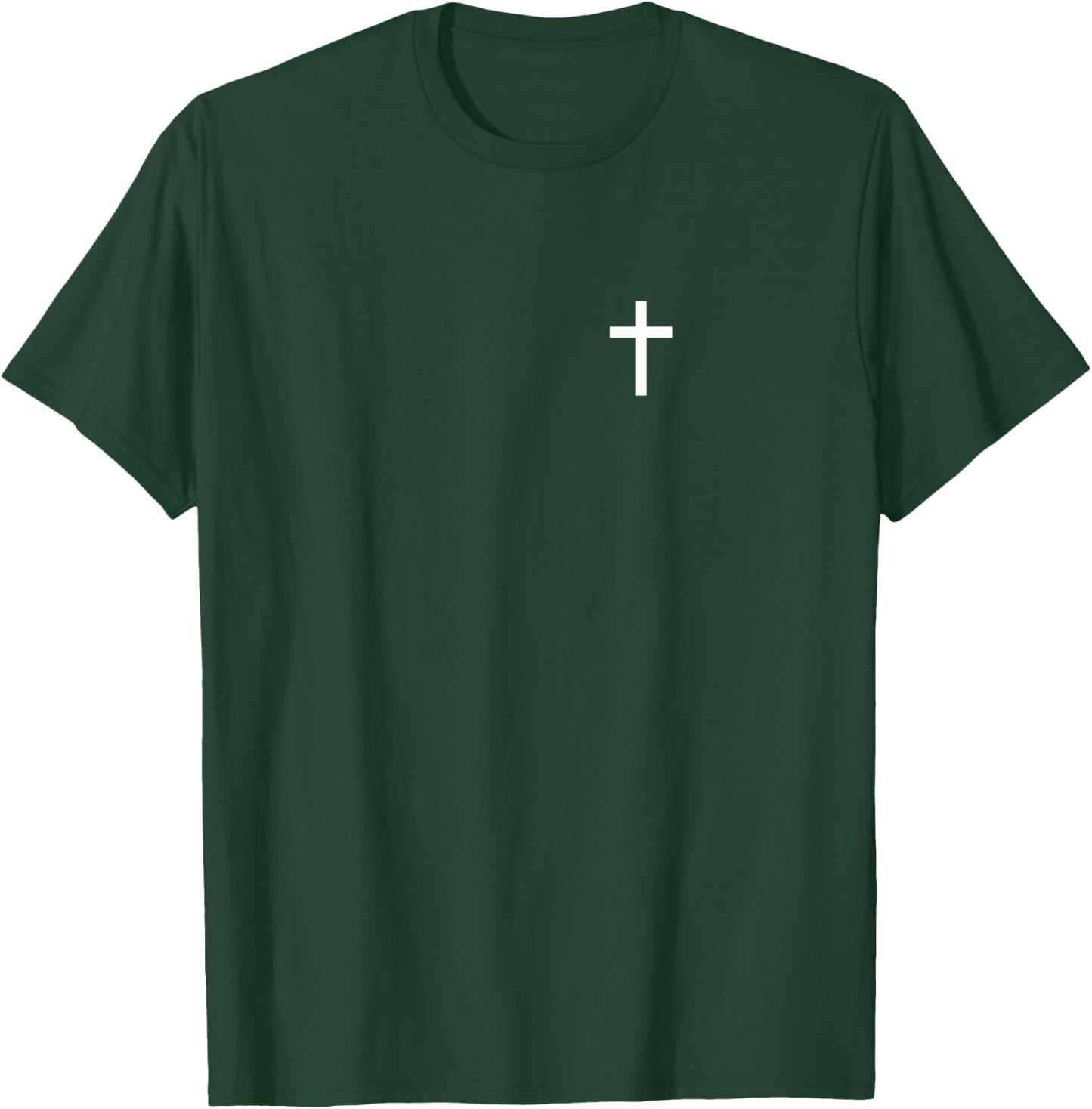 Christian Cross for Believer, Simple Christian Faith Cross T-Shirt - T-Shirt | Forest