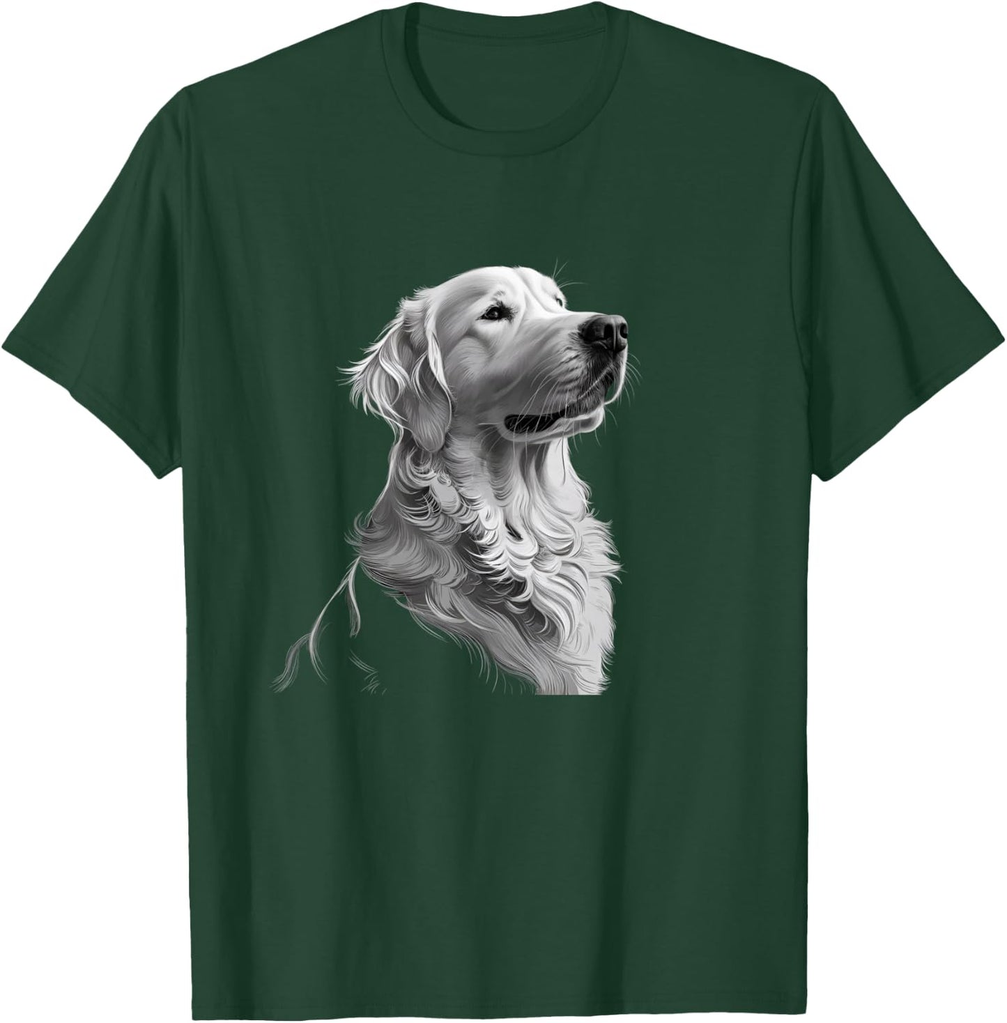 White English Cream Golden Retriever Dog Men Kids T-Shirt - T-Shirt | Forest