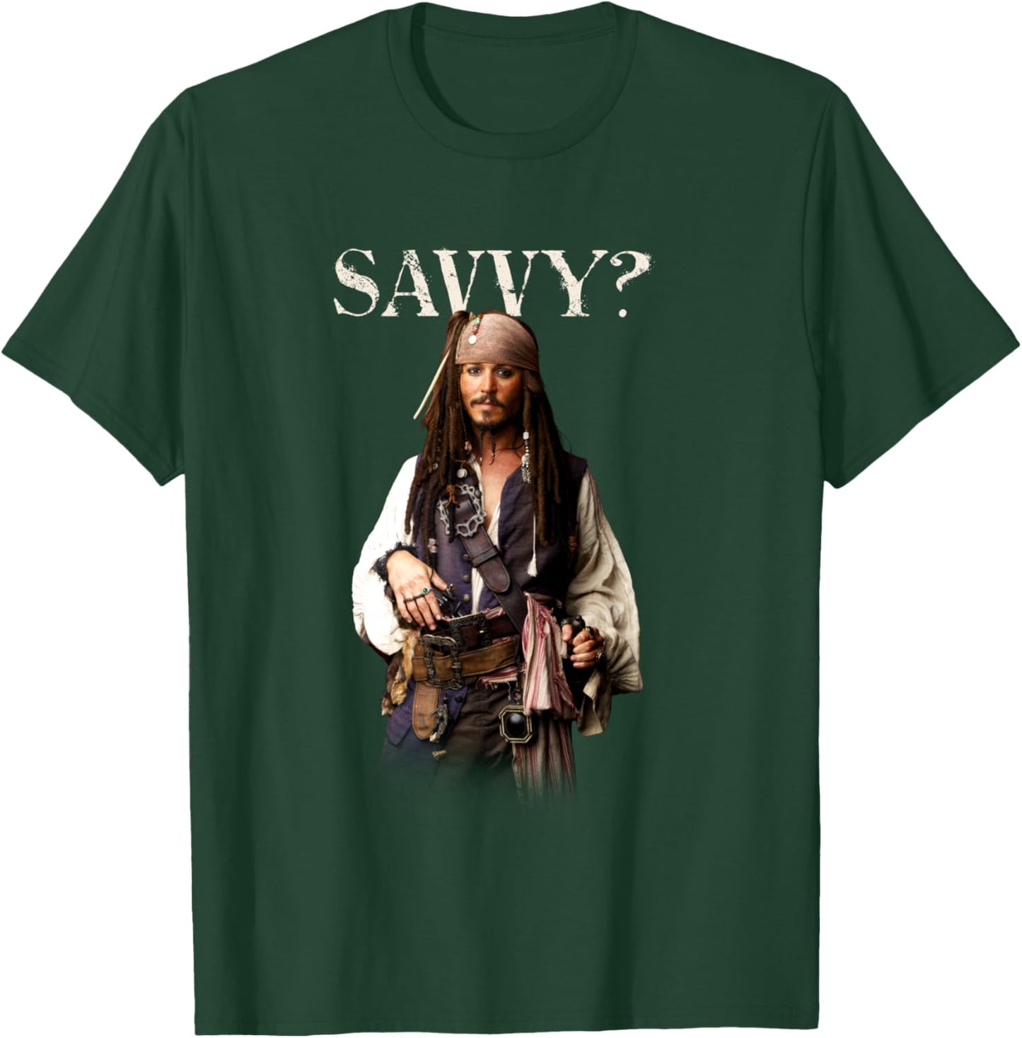 Disney Pirates of the Caribbean Captain Jack Savvy? T-Shirt - T-Shirt | Forest