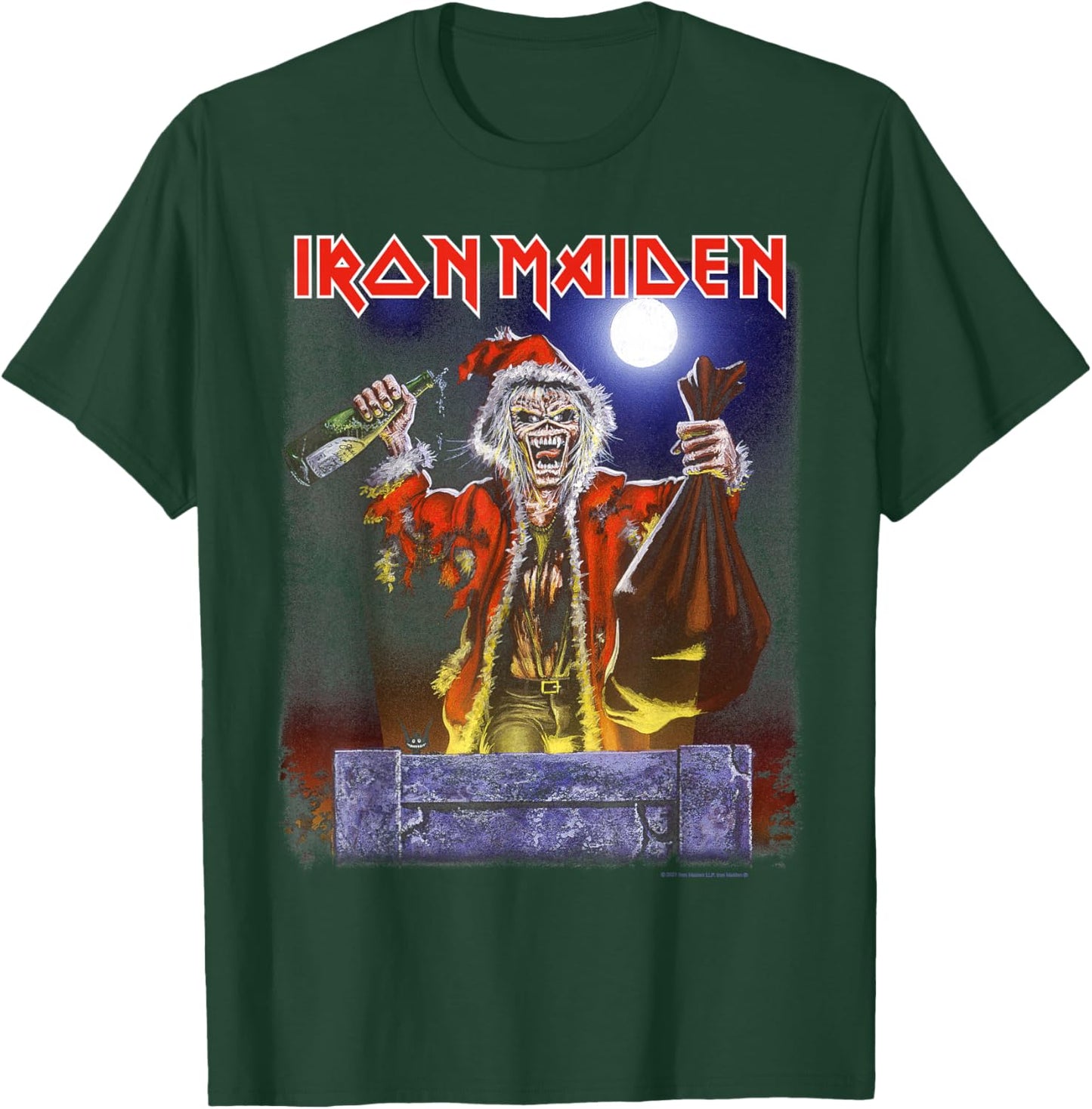 Iron Maiden - No Prayer Santa Eddie Christmas T-Shirt - T-Shirt | Forest