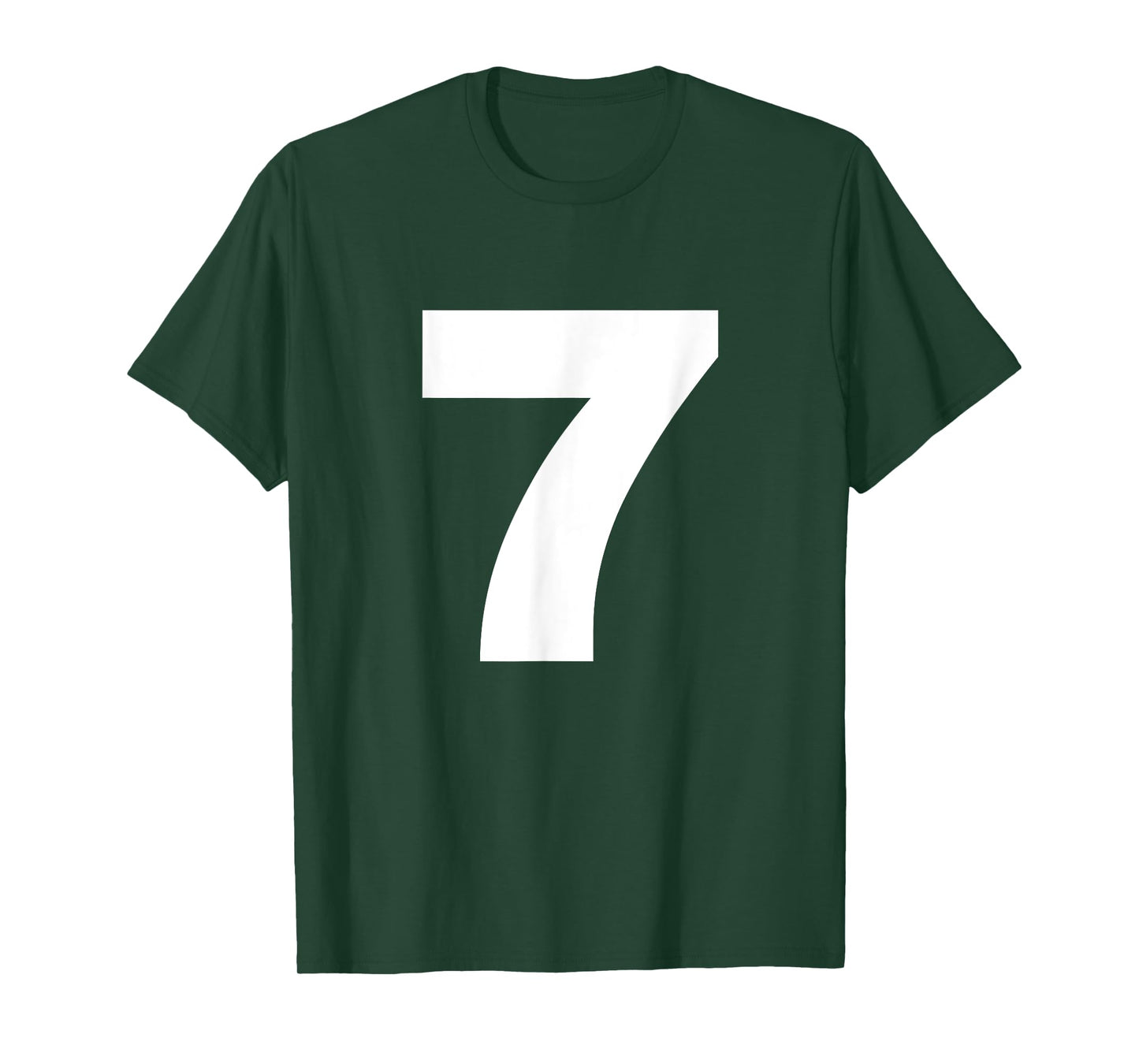 Bold Number Seven 7 - Big Font Symbol Character Figure T-Shirt