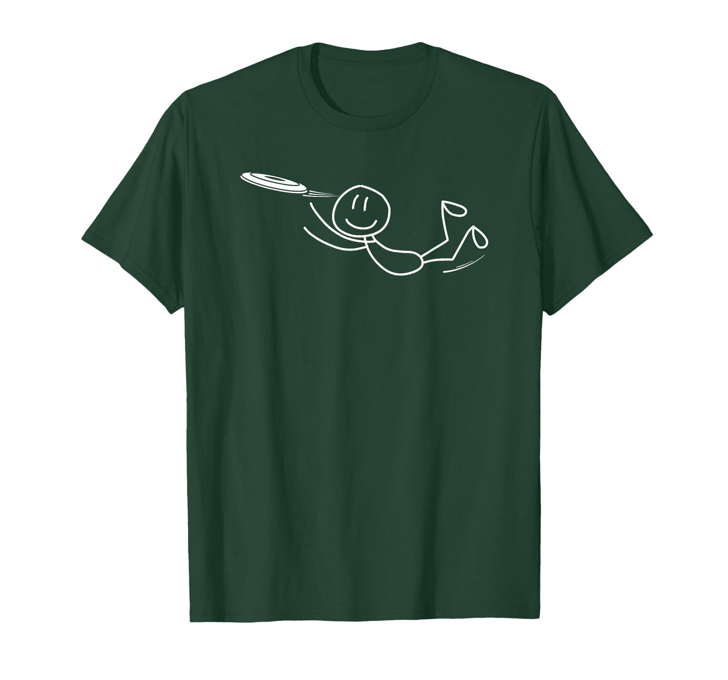 Frisbee Stickman Disc Golf Funny Ultimate Frisbee Game T-Shirt