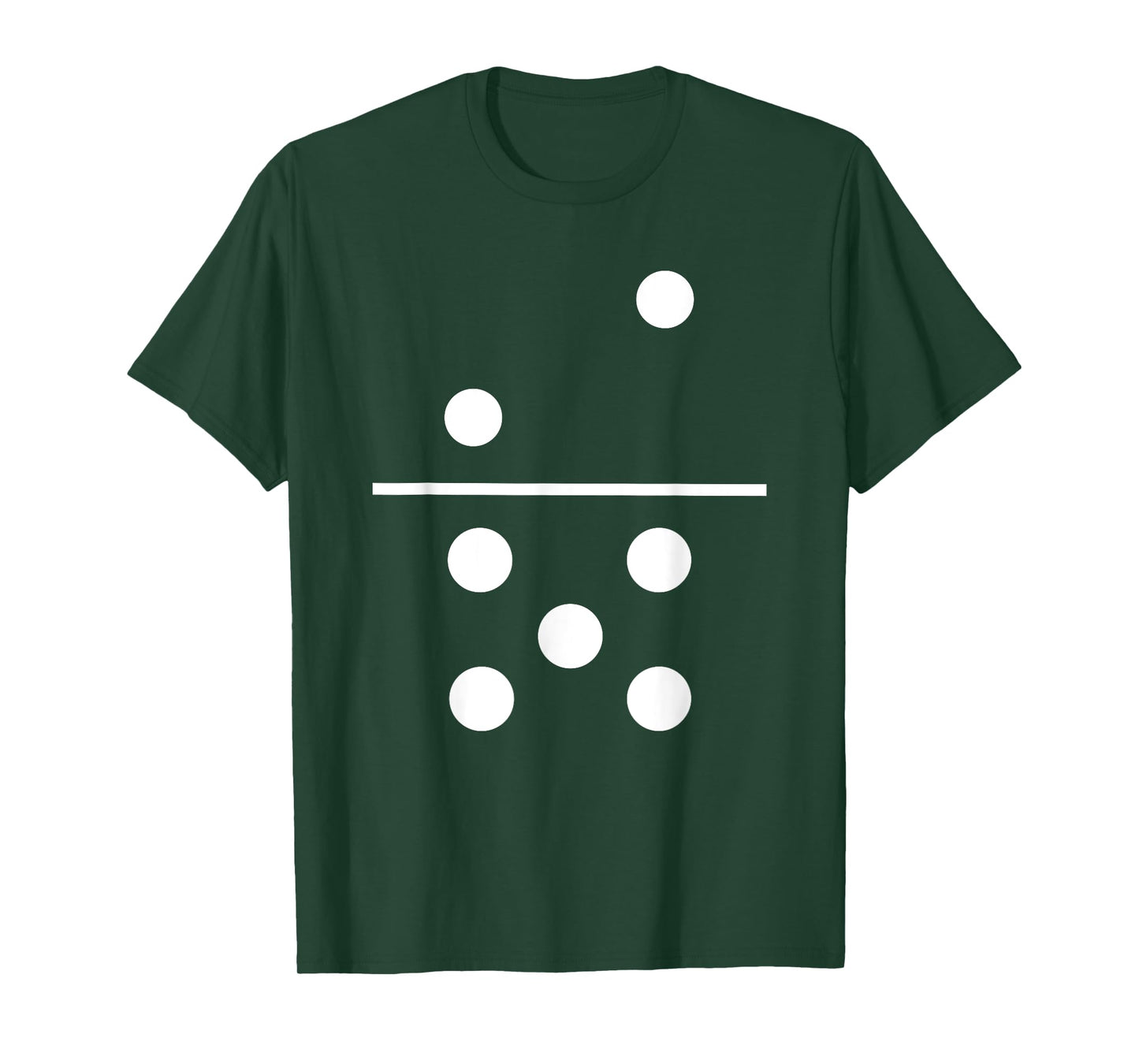 Domino 2 and 5 Matching T-Shirt Halloween Group Costumes 2-5 T-Shirt