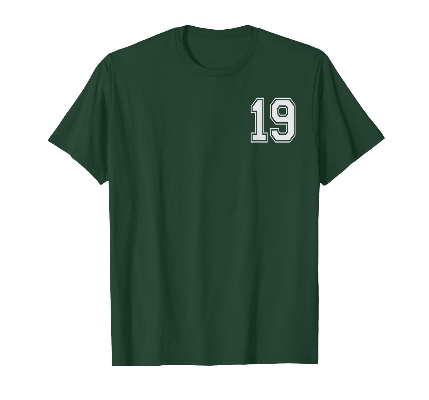 #19 Numbered Team Jerseys Shirt Big # on back Youth or Adult T-Shirt