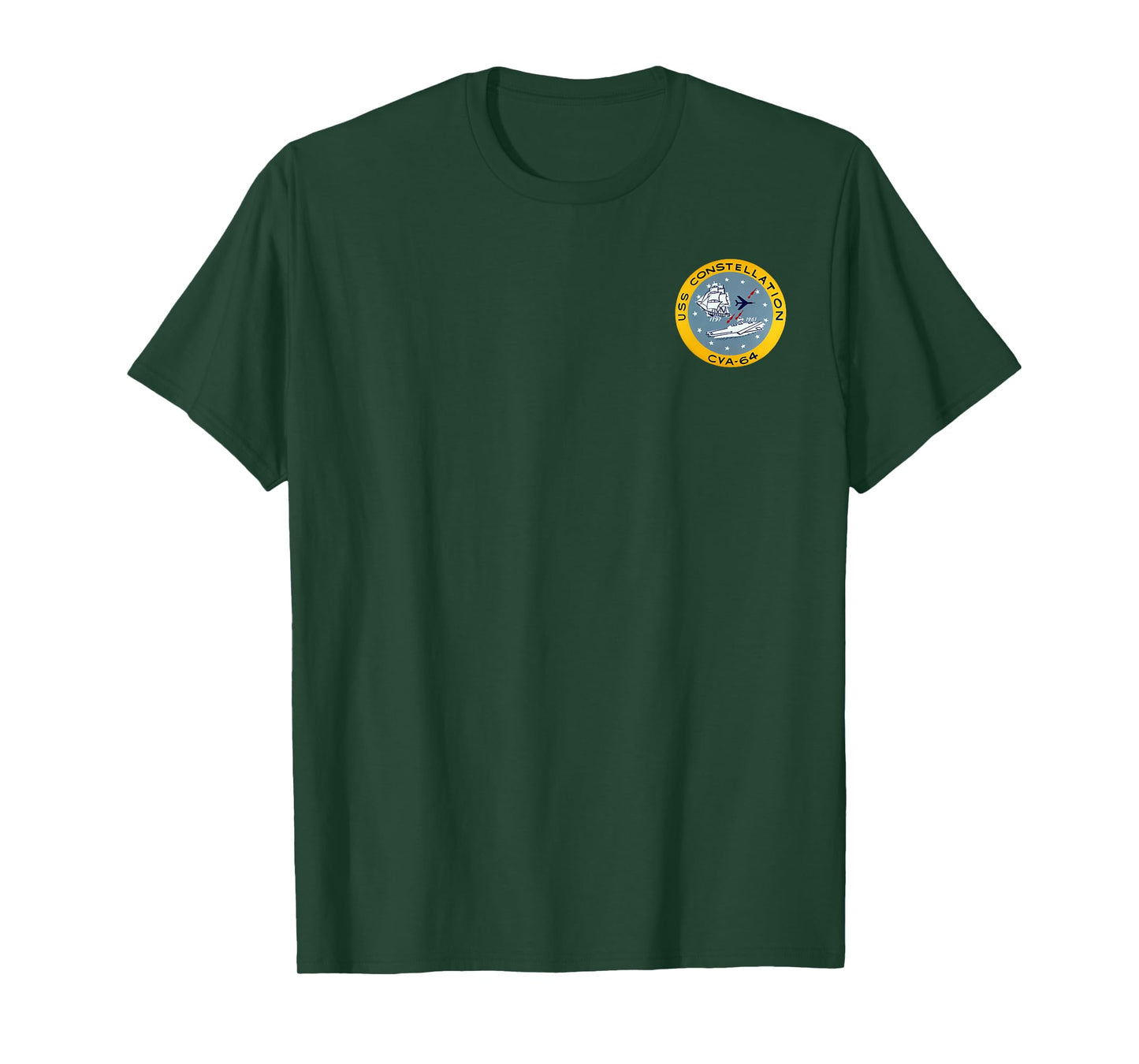 USS Constellation CV-64 Aircraft Carrier Veteran Vintage Men T-Shirt