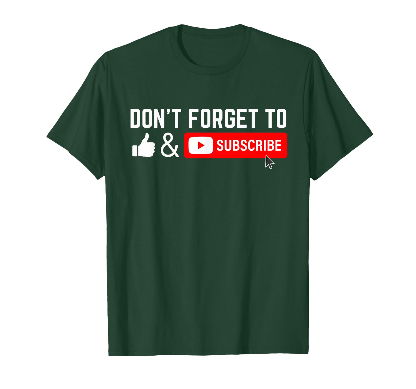 Influencer Vlog Streamer Like & Subscribe Don't forget to like and subscribe to Video Content Creator T-Shirt