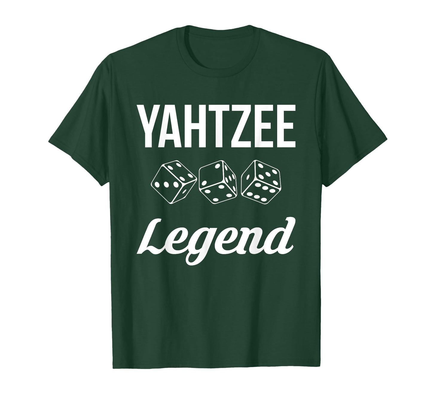 Yahtzee Legend Player Dice Game T-Shirt