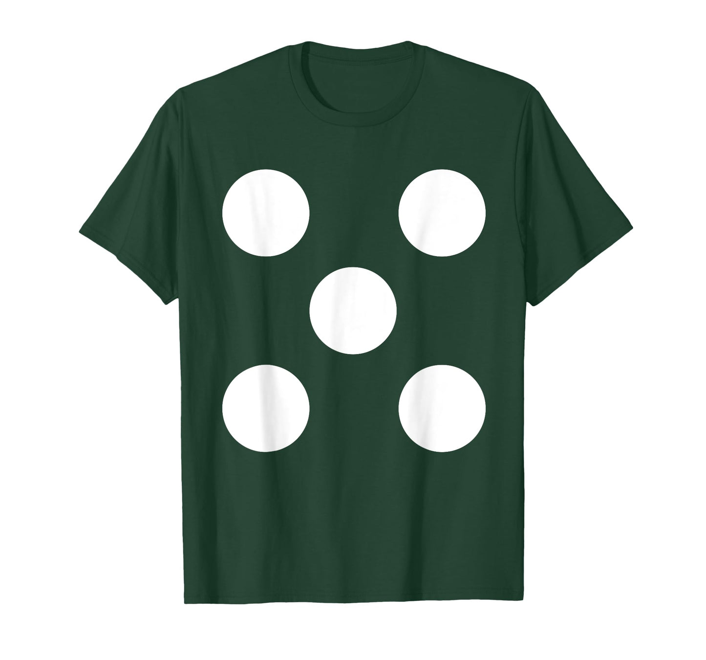 Human Dice Number 5 Group Matching Halloween Costume Family T-Shirt