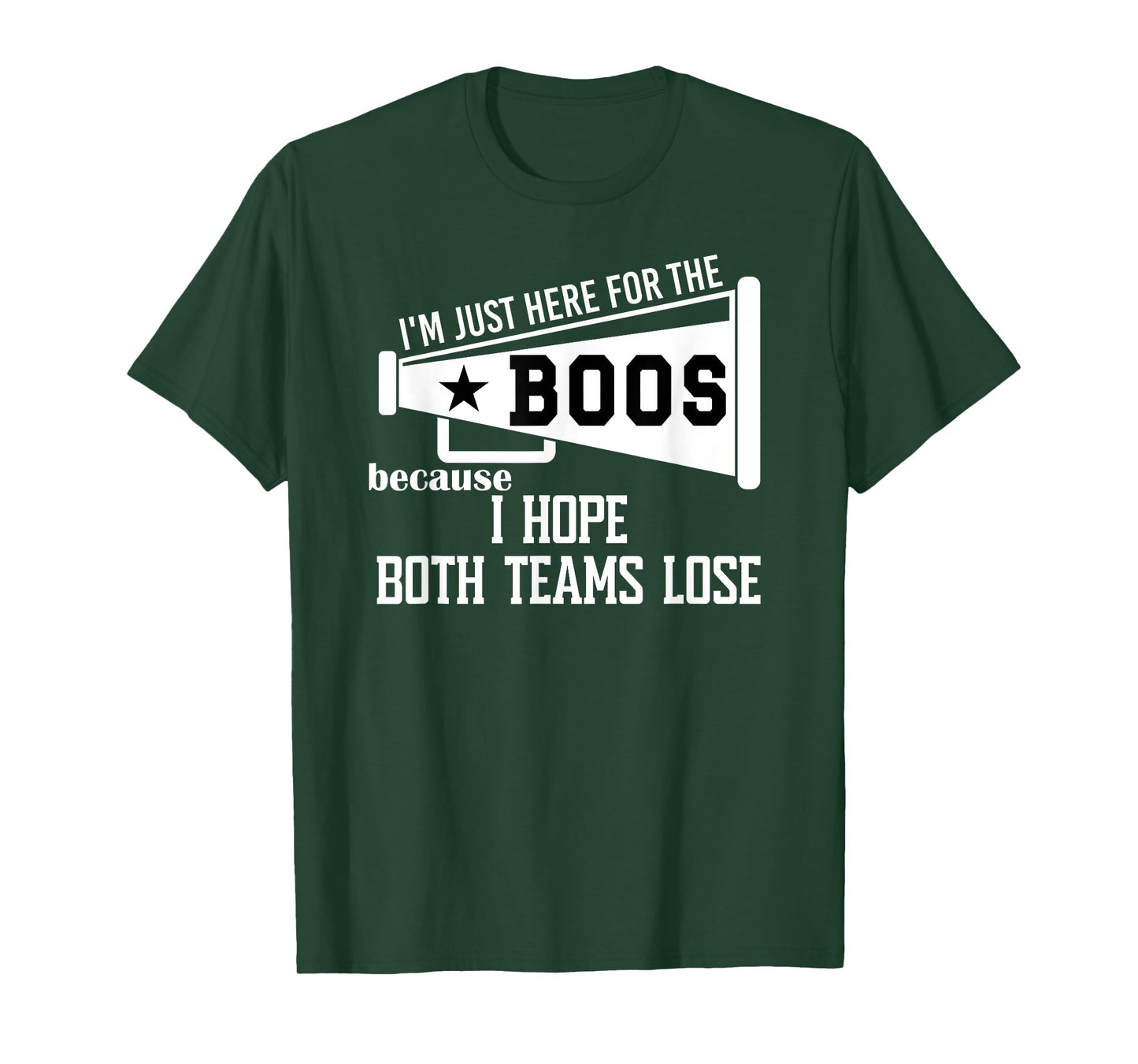 I Hope Both Teams Lose Football I Want Both Teams to Lose T-Shirt