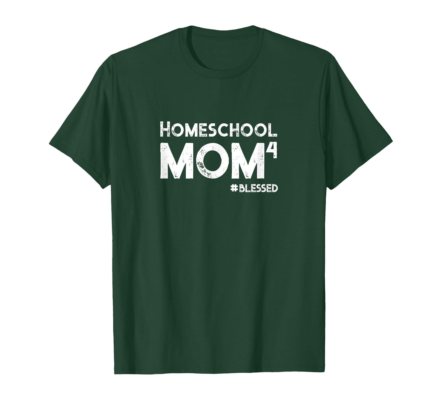 Homeschool Mom4: Mom of 4 four Mother's Day gift t-shirt T-Shirt