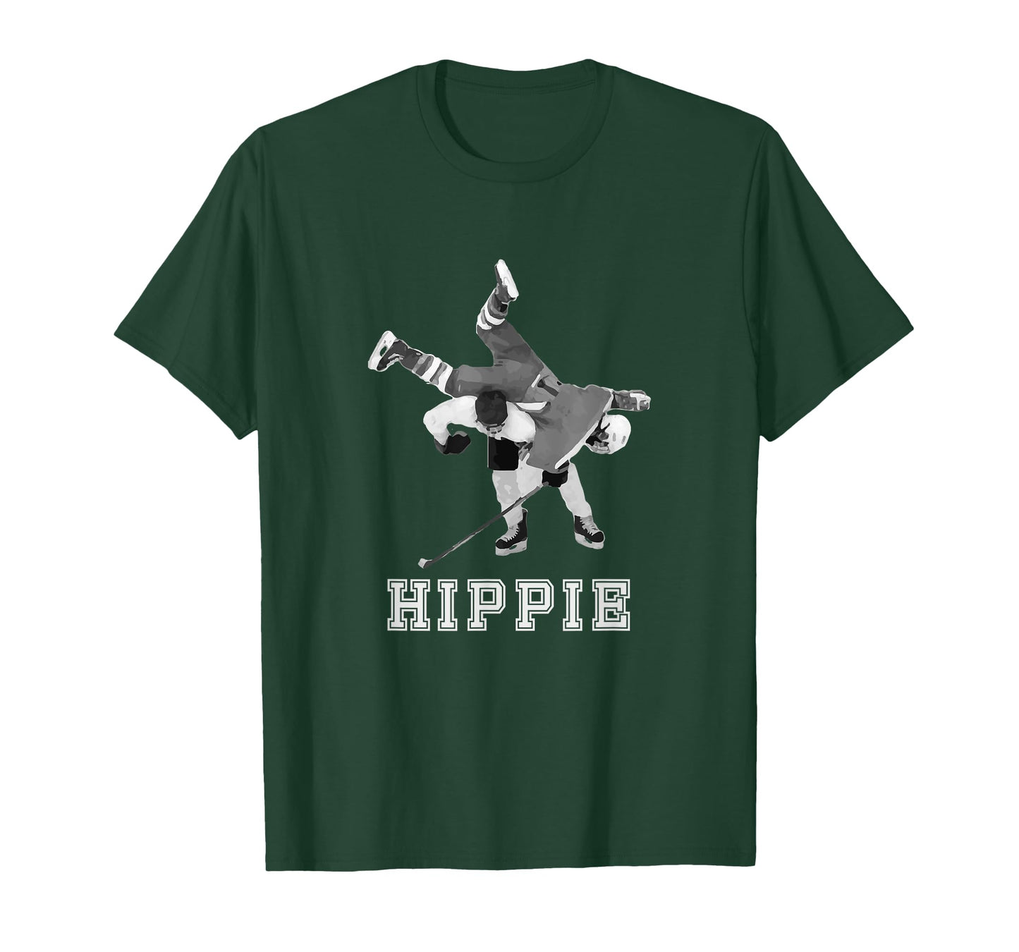 Hippie Hip Check T-shirt Hockey Tee T-Shirt