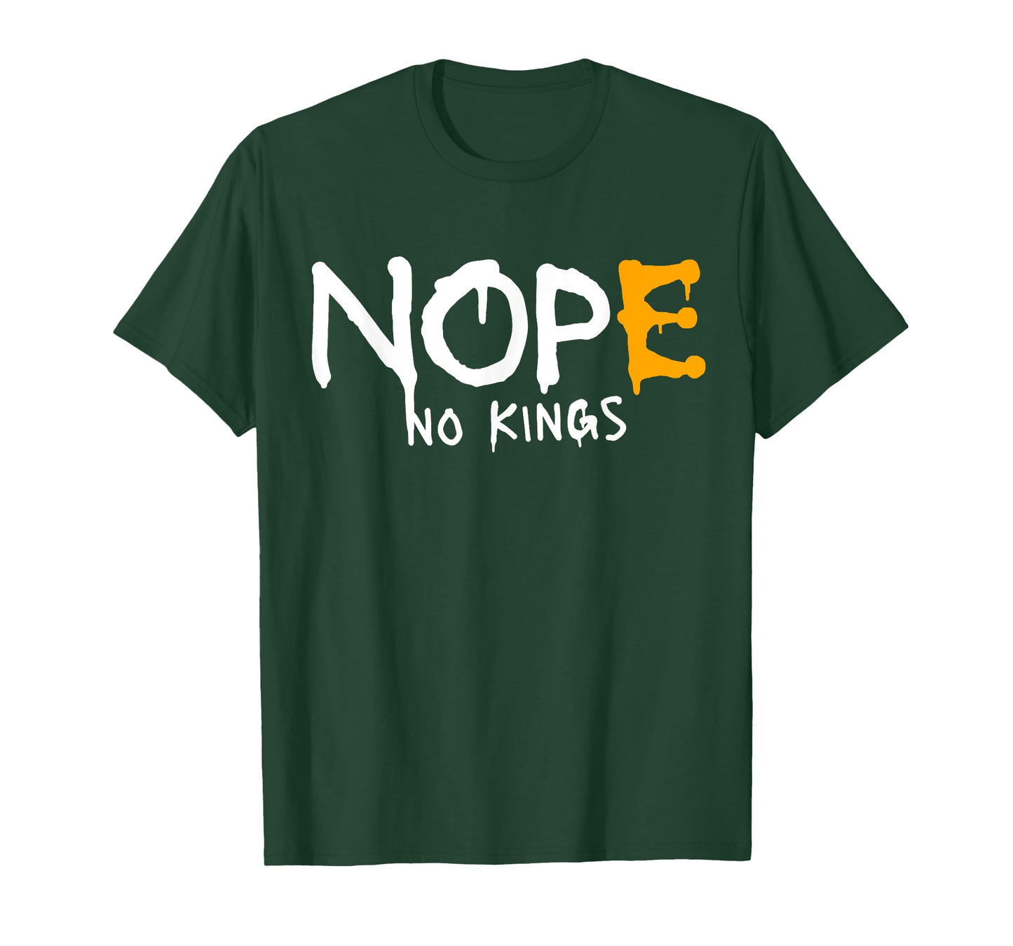 No Kings Nope Grunge T-Shirt
