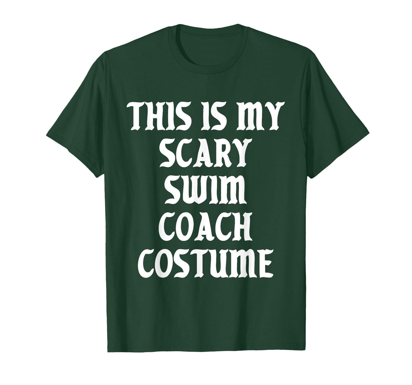 Scary Swim Coach Costume Trainer Sports Halloween Spooky T-Shirt
