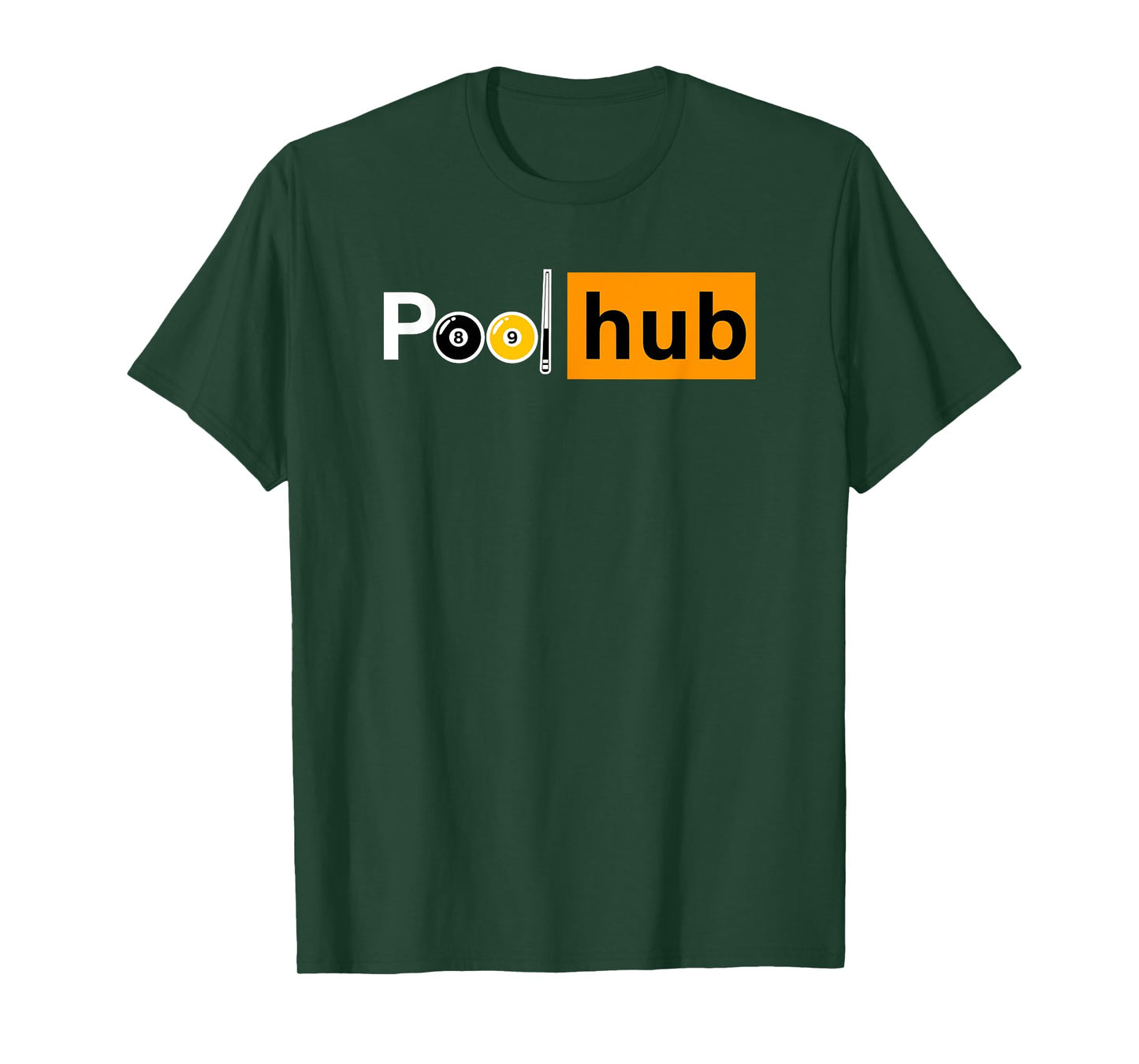 Funny Billiards Game - Pool Hub - Billiard Balls & Cue Stick T-Shirt
