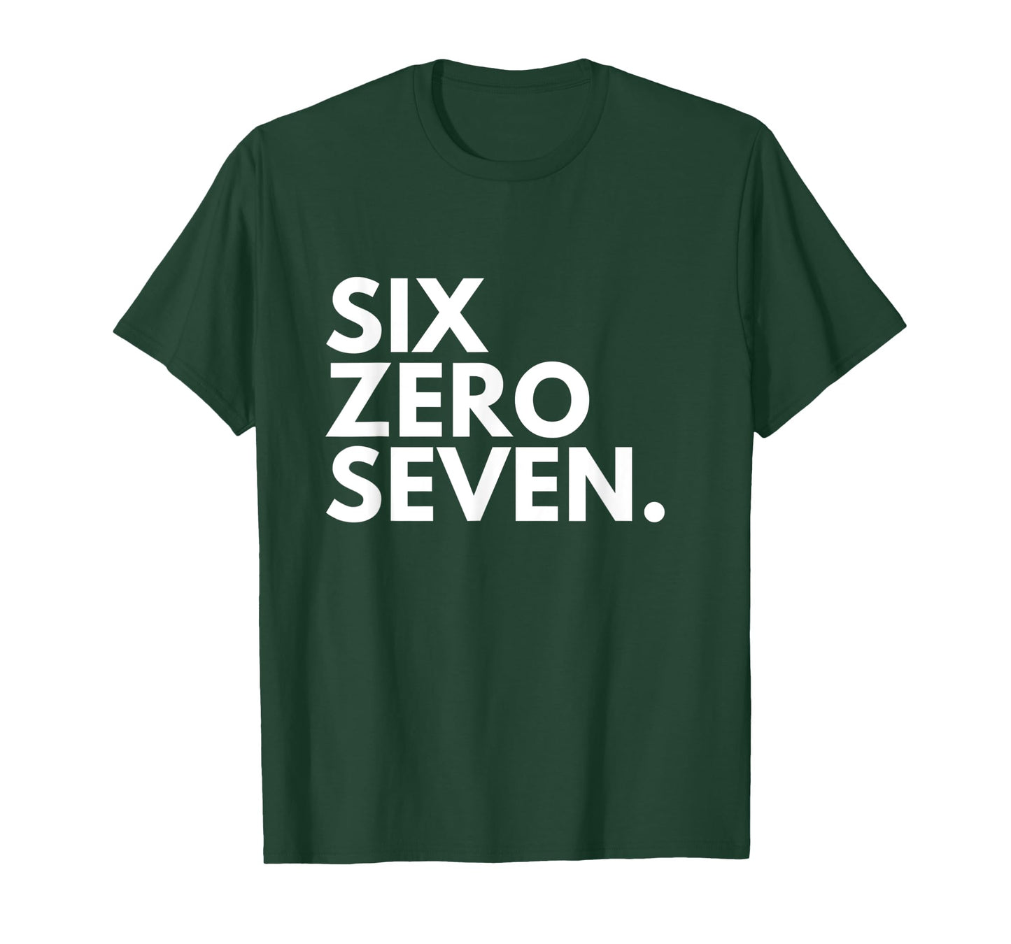 SIX ZERO SEVEN Area Code 607 Binghamton NY New York USA T-Shirt