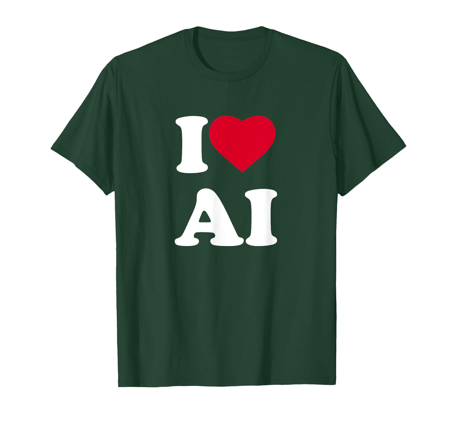 I Love Ai I Heart Ai Lover Artificial Intelligence T-Shirt