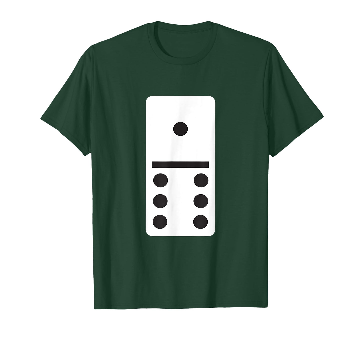 One Six Dominoes T-Shirt - Halloween Costume Domino Game T-Shirt