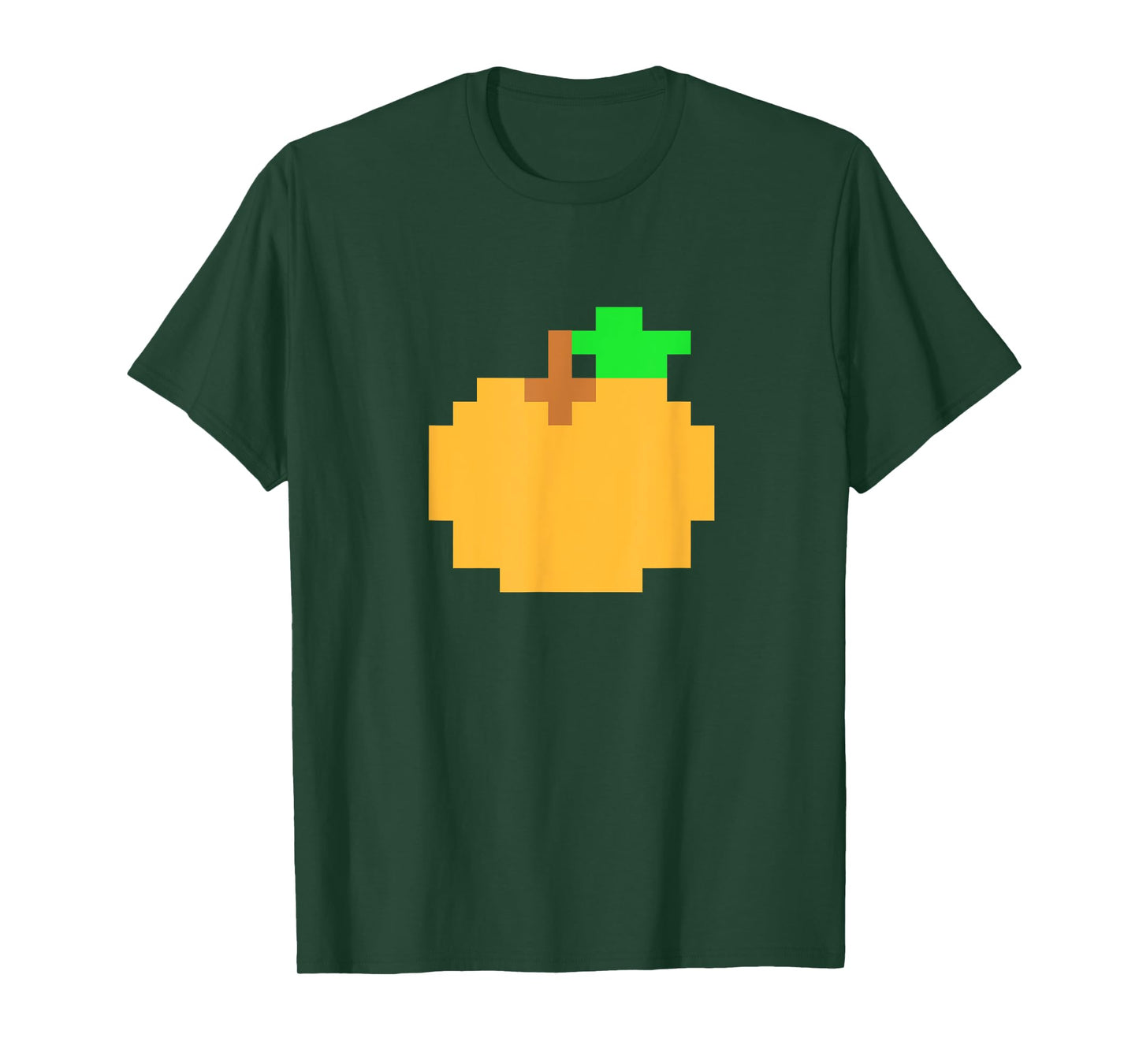 Orange Pixel 8-bit Arcade Video Game Matching Costume Team T-Shirt