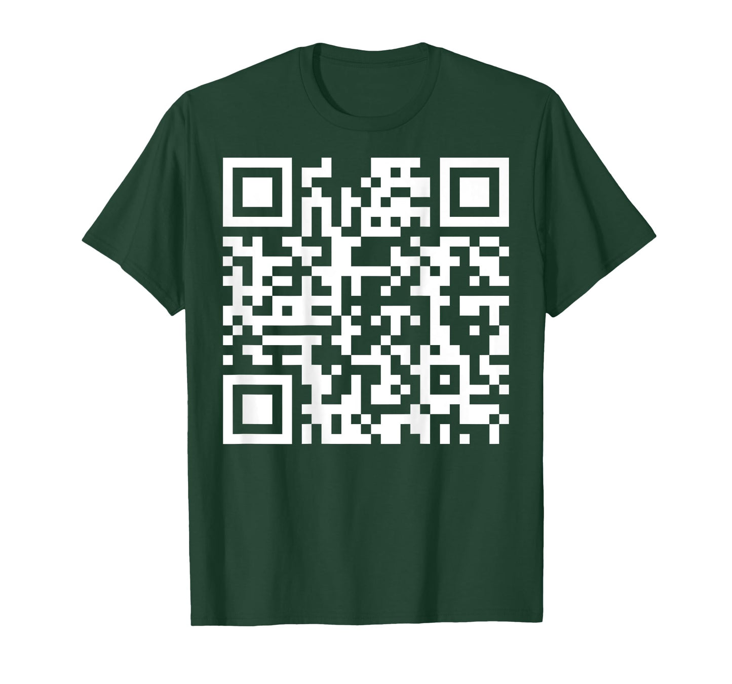 (On Back) Funny QR Fck You Code Middle Finger Saying Quote T-Shirt