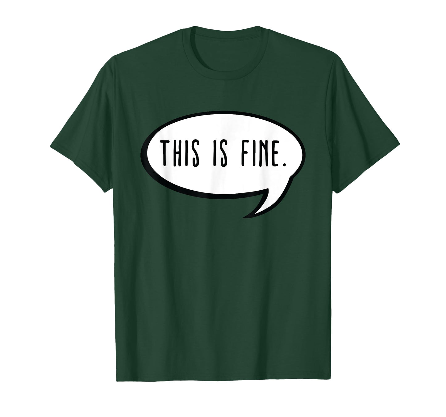 This is Fine Meme Text Bubble Thanks Meme Gamer - This is Fine T-Shirt