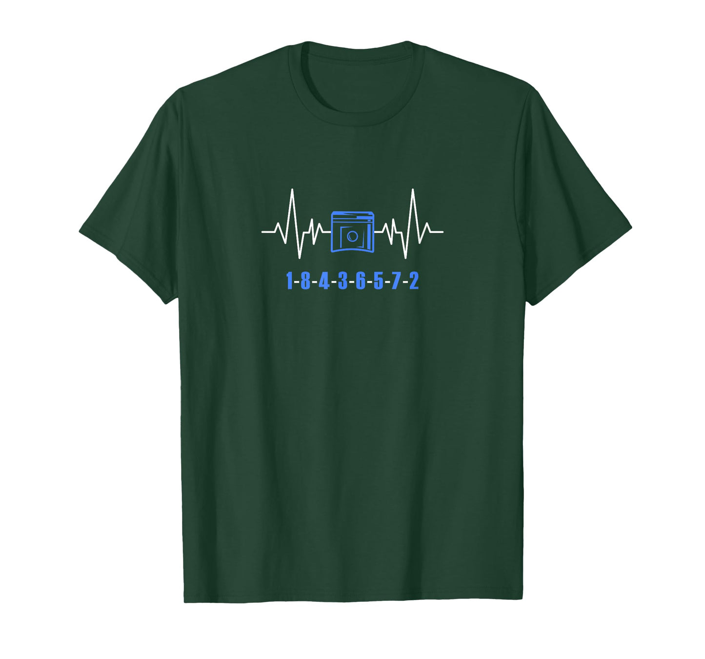 V8 heartbeat design for 8 cylinder car fans T-Shirt