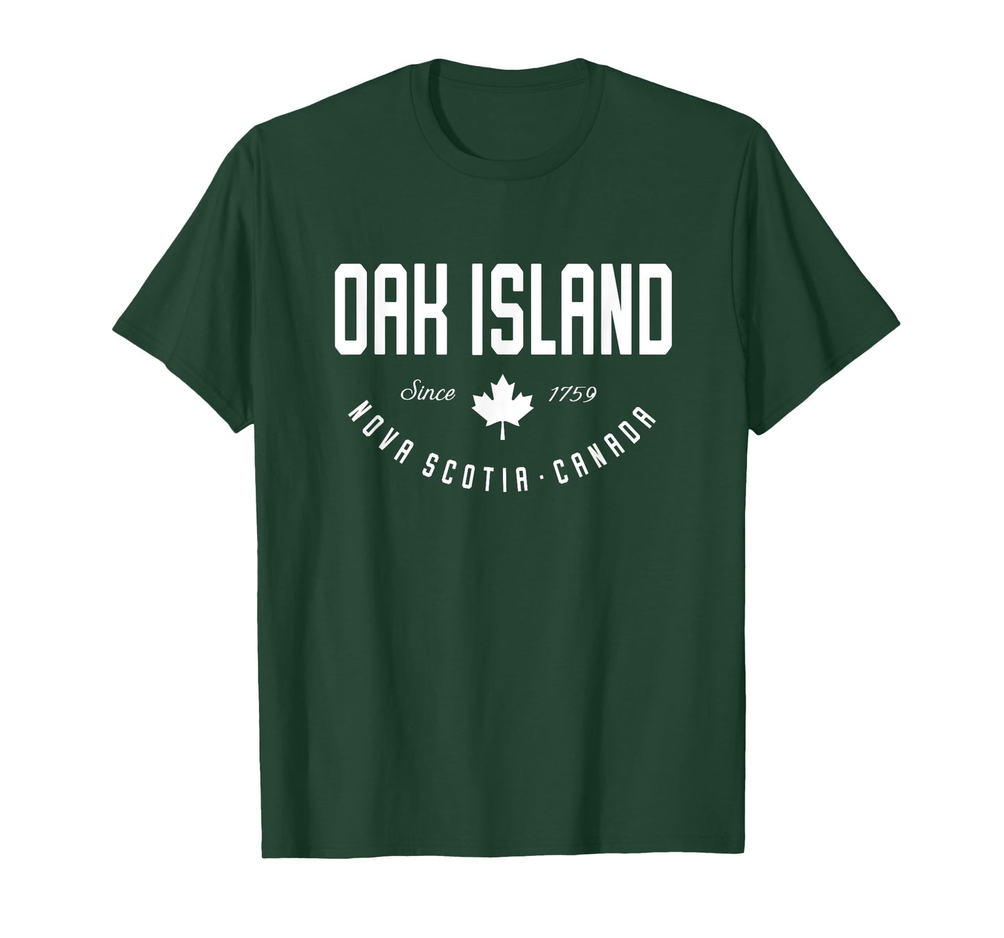 CA Oak Island Nova Scotia Canadian Maple Leaf T-Shirt