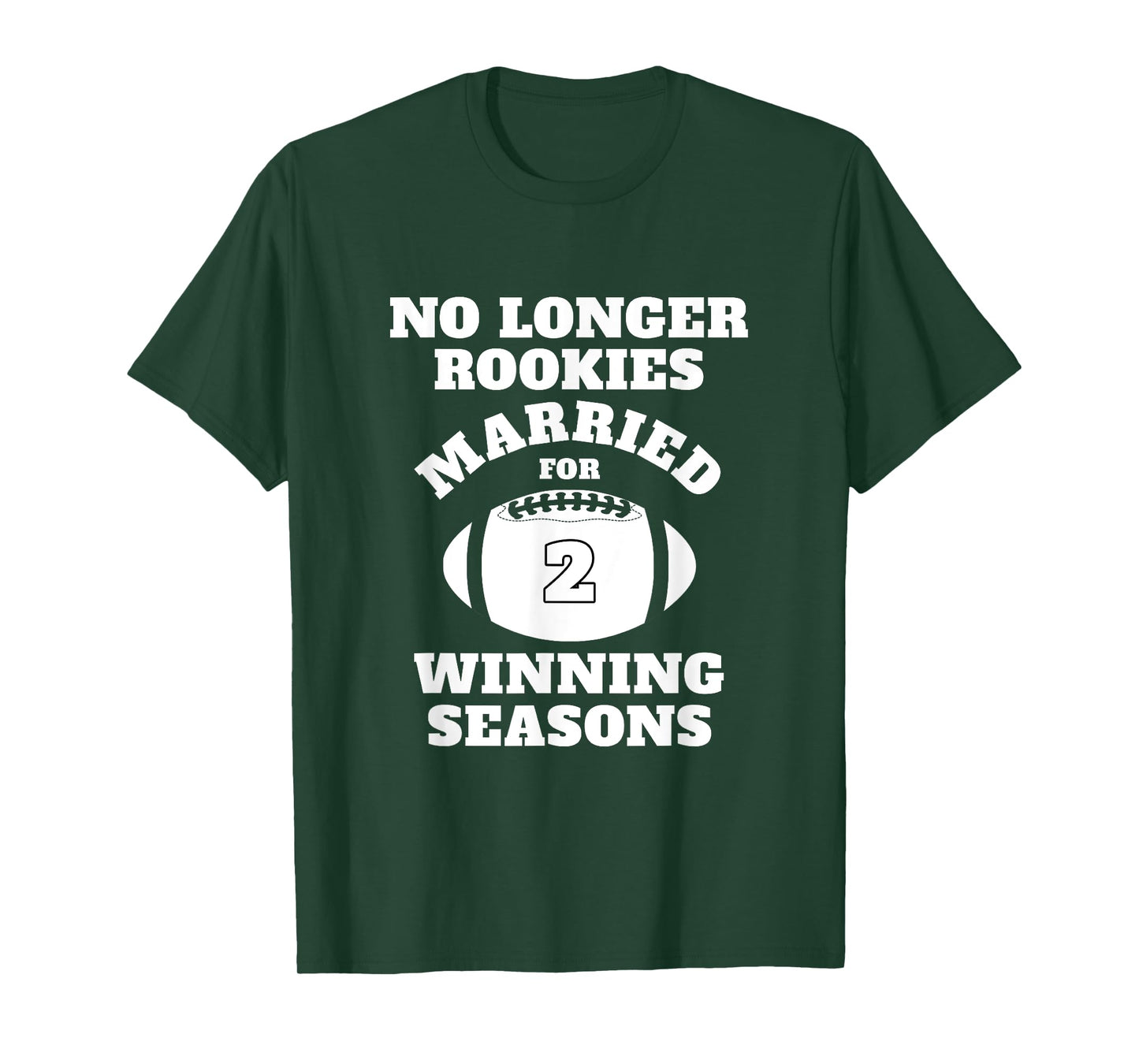 2nd Wedding Anniversary Gift Football Him Husband Her Shirt T-Shirt