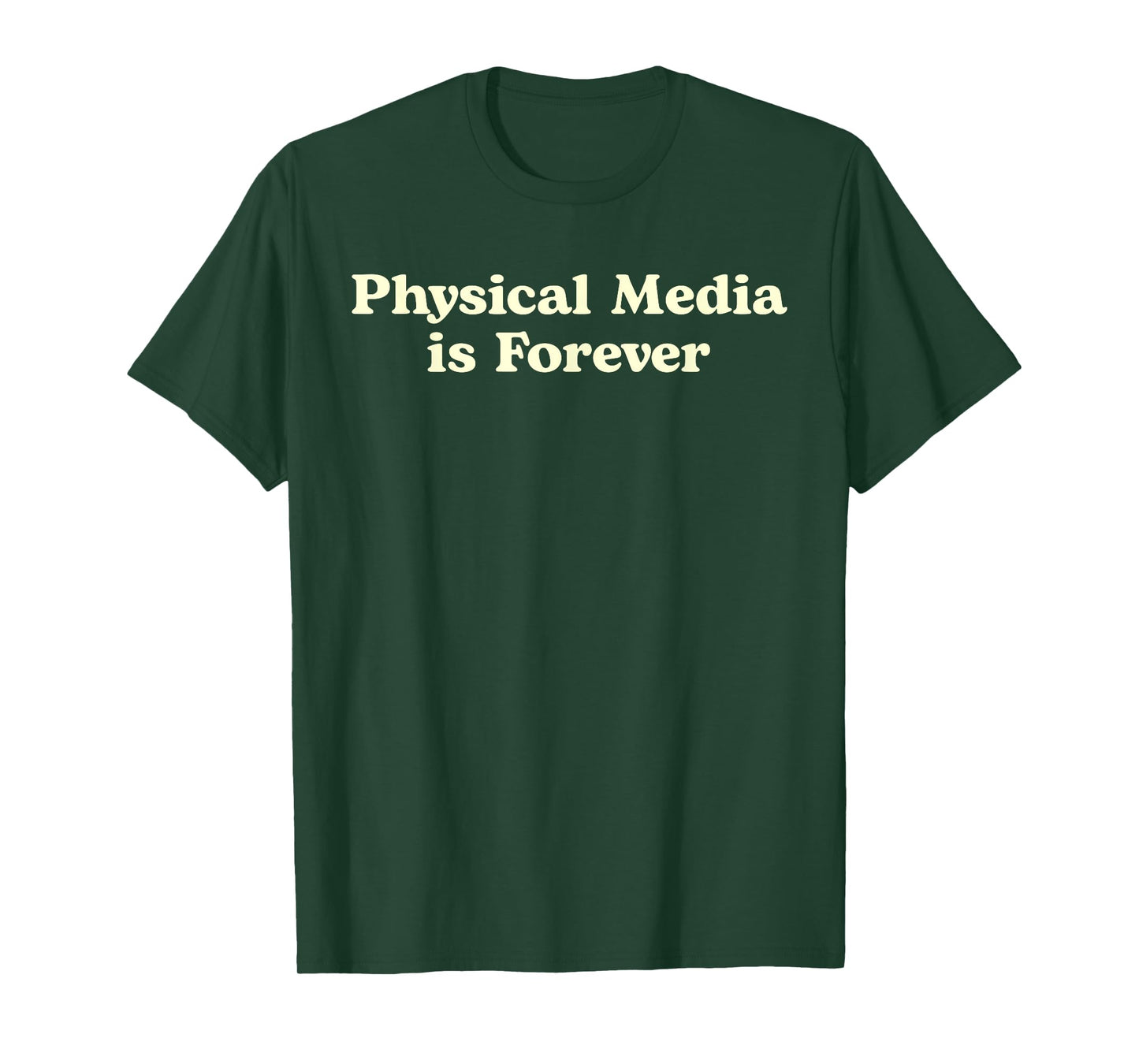 Physical Media Is Forever – Retro Collector Statement T-Shirt