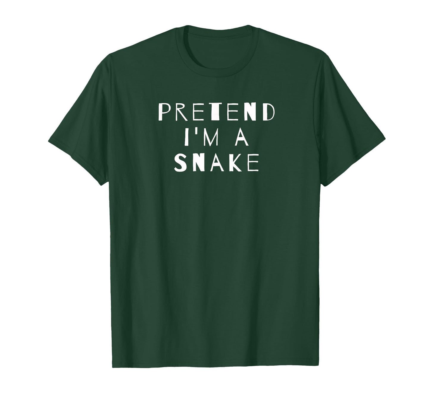 Pretend I'm A Snake Costume Party Sarcastic T-Shirt