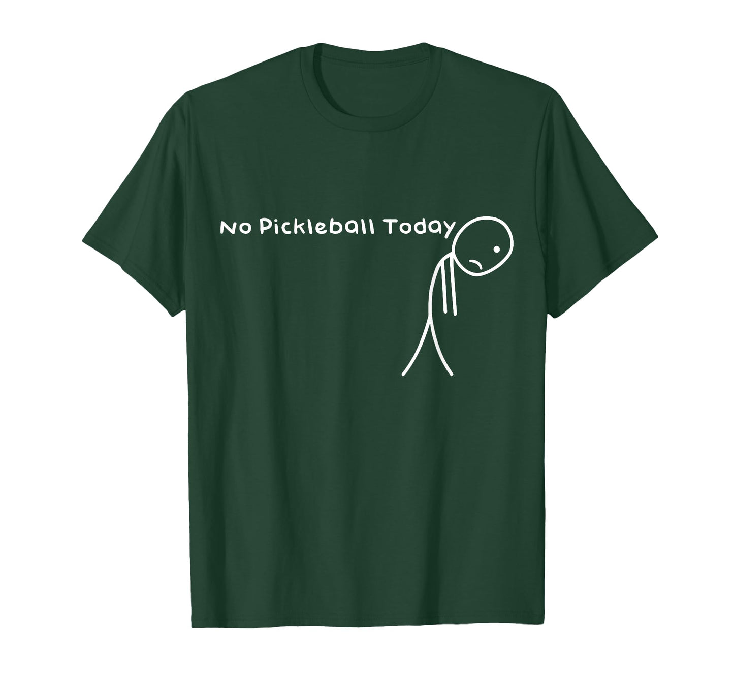 Funny no Pickleball Today Humour Paddlebal Pickleball Lover T-Shirt