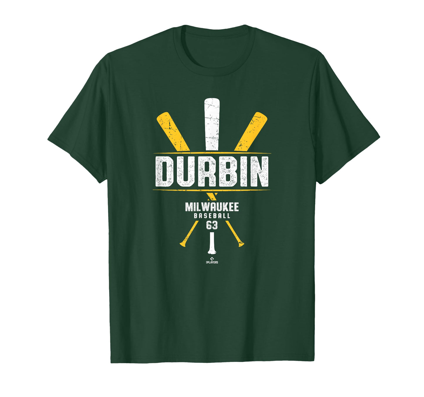 Vintage Baseball Bat Gameday Caleb Durbin Milwaukee Baseball T-Shirt