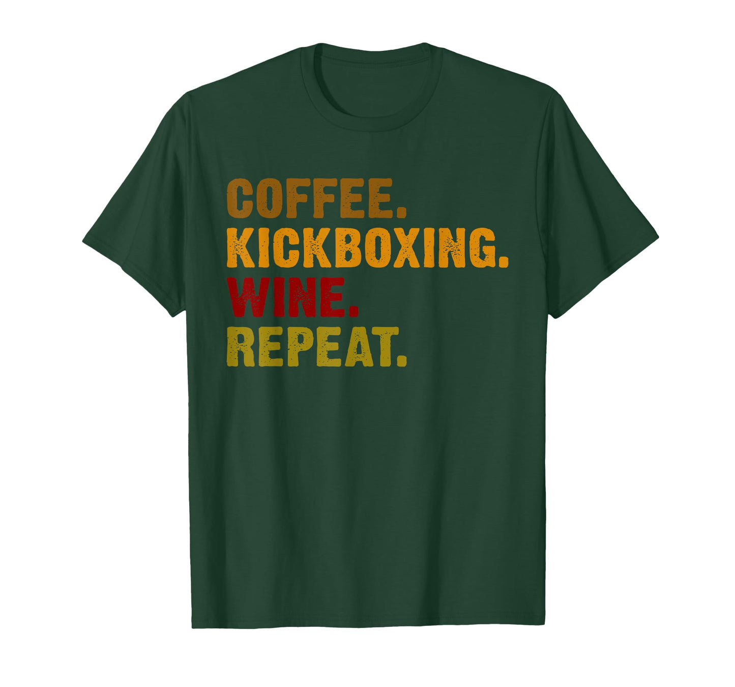 Coffee Kickboxing Wine Repeat T-Shirt