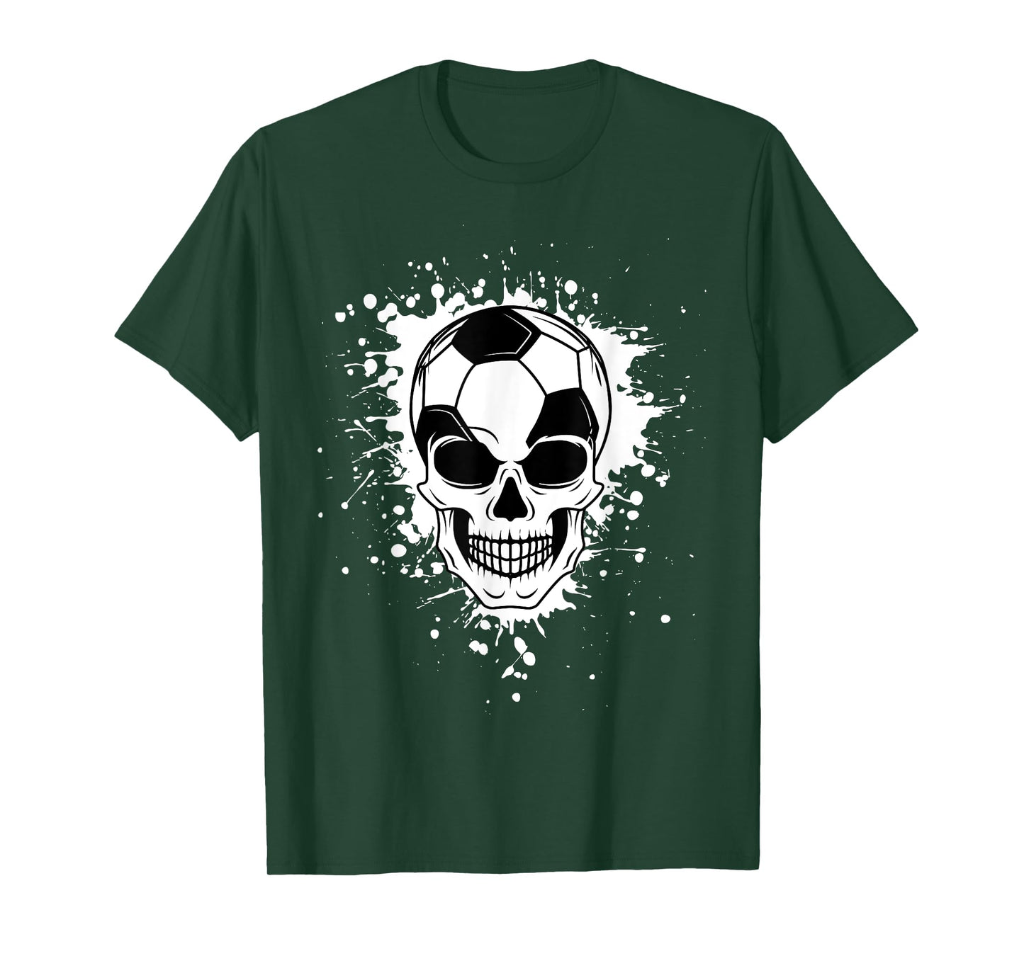 Halloween Soccer Ball Skull Sport All Hallows' Day T-Shirt