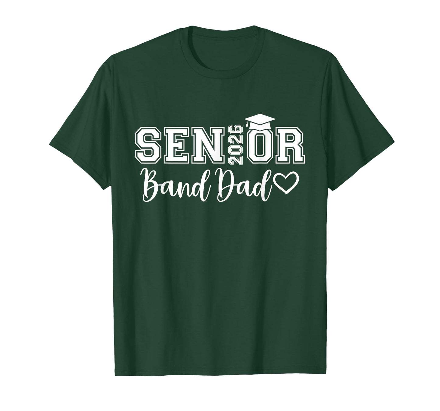 Senior Band Dad 2026 Marching Band Parent Class of 2026 T-Shirt