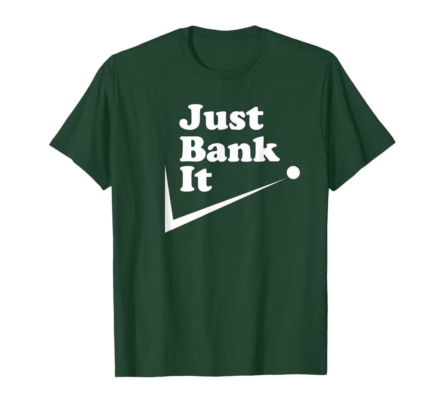 Rack Em Up Unisex-Adult Black Modern Diamond Billiards-Themed T-Shirt, Small, Short Sleeve, Crew Neck, Classic Fit, Polyester 100%