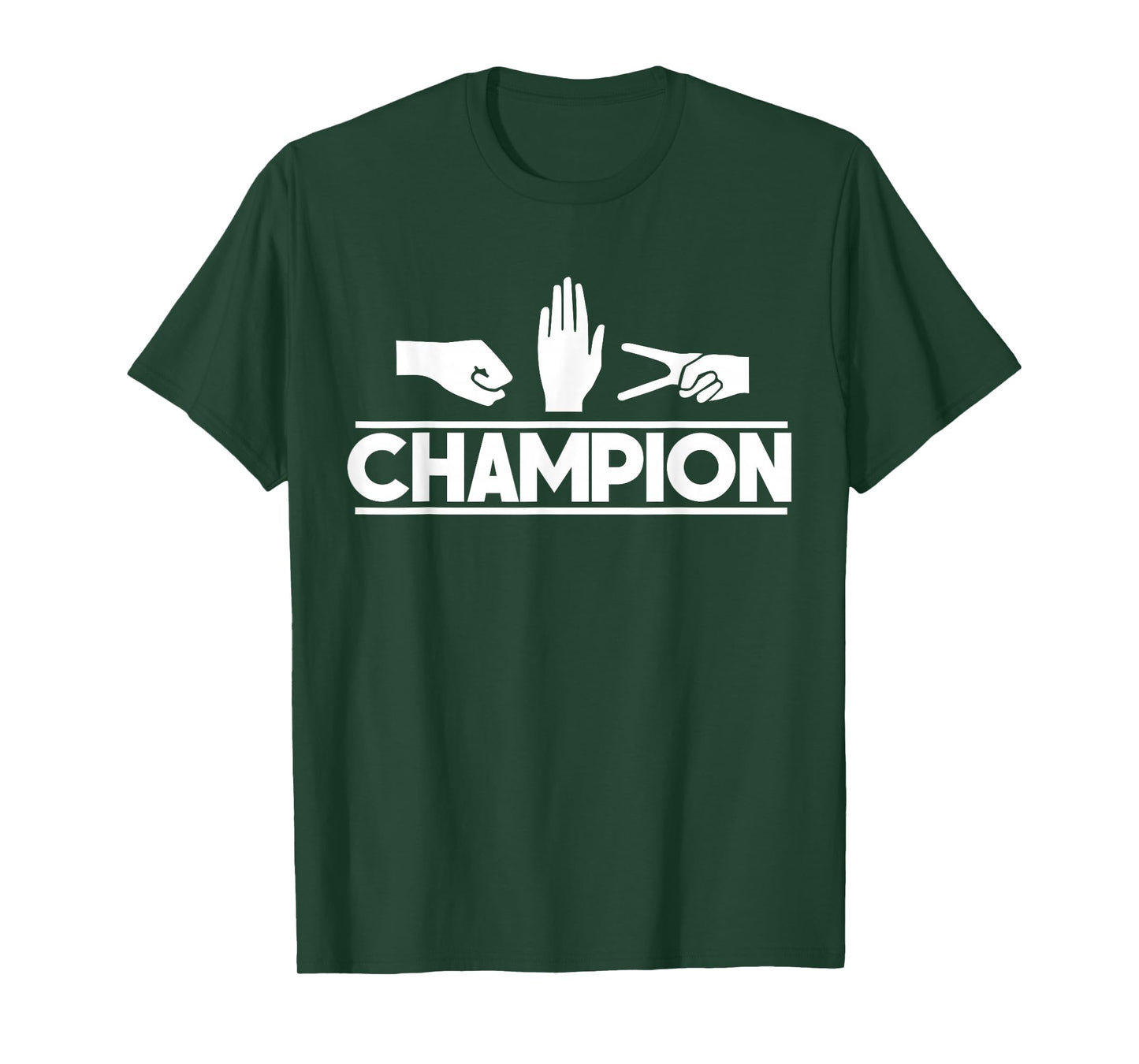 Rock Paper Scissors Master Supreme Champion Joke Novelty Tee T-Shirt