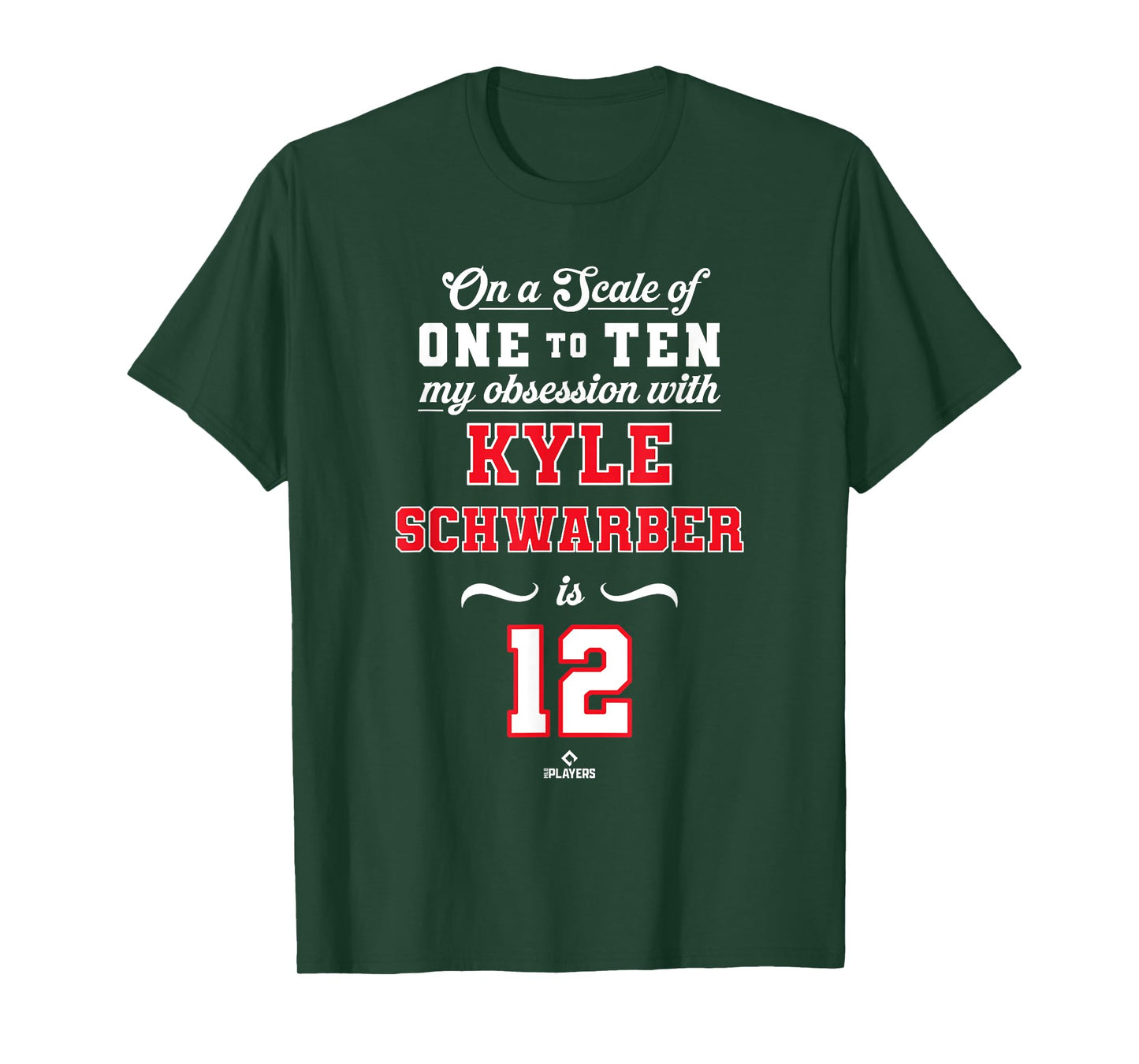 Obsession Kyle Schwarber 12 Philadelphia MLBPA T-Shirt