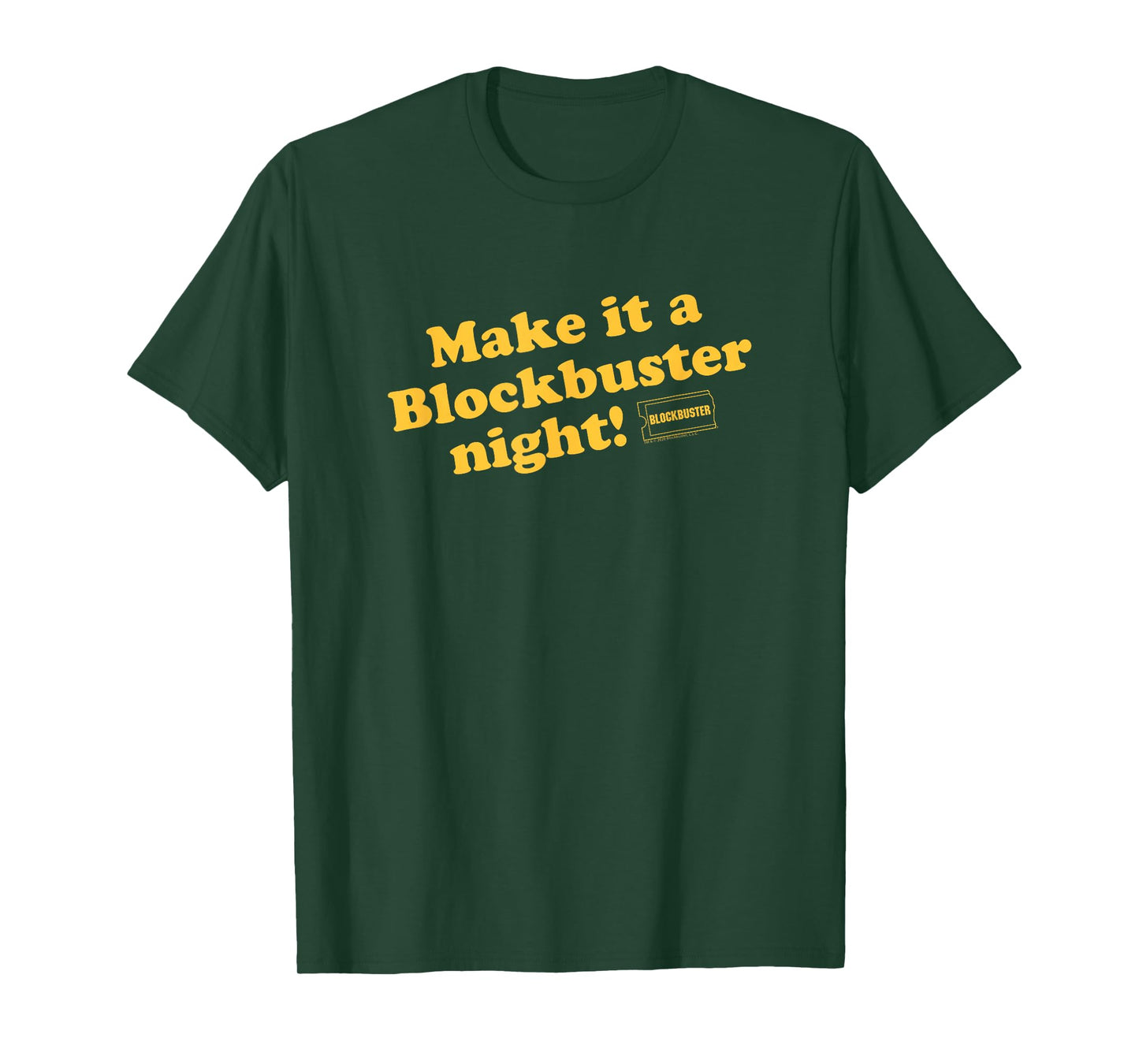 Blockbuster Make it a Blockbuster Night Vintage Video Rental T-Shirt