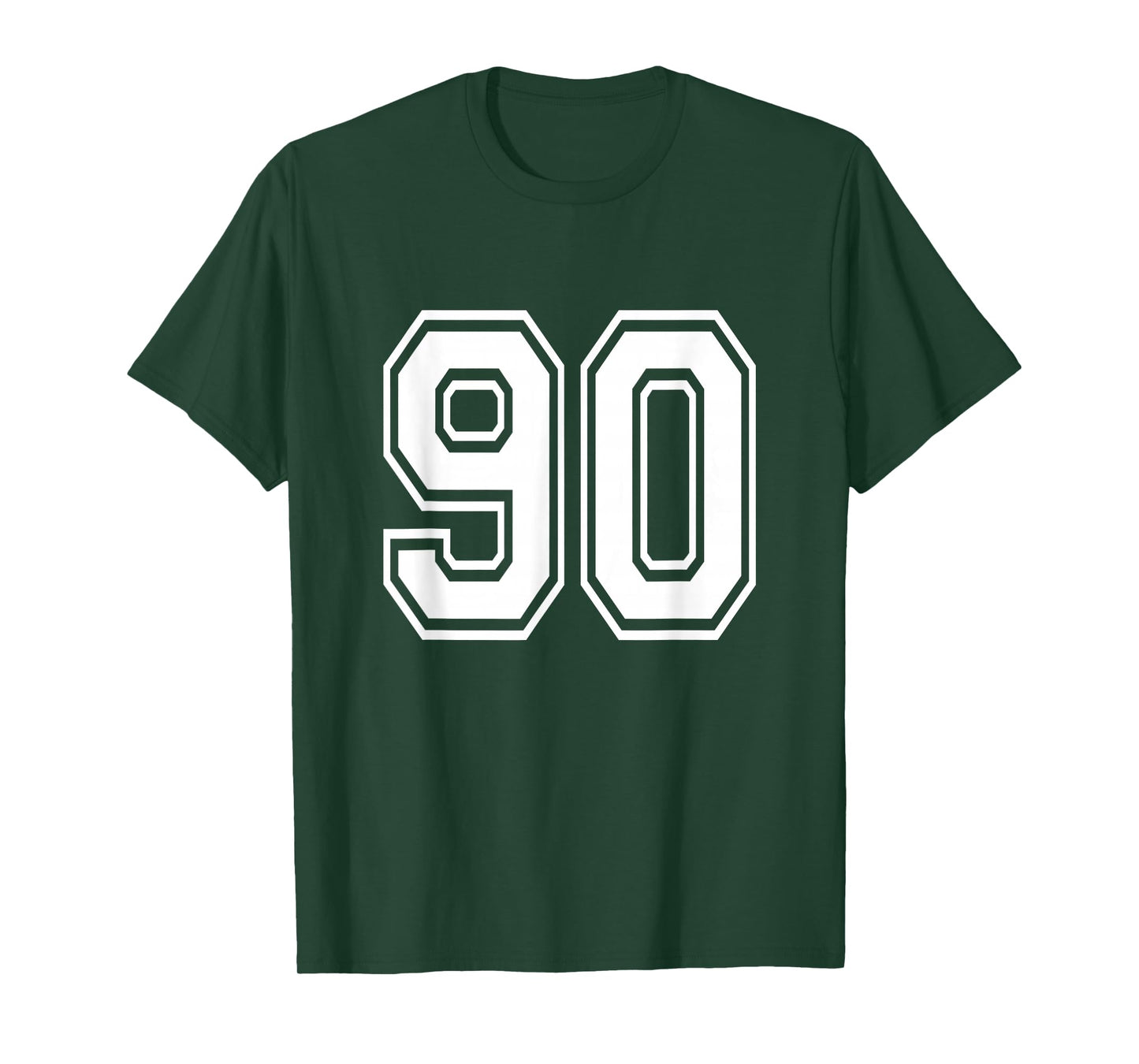 Number 90 T Shirt Age Sports Player Jersey Number T-Shirt
