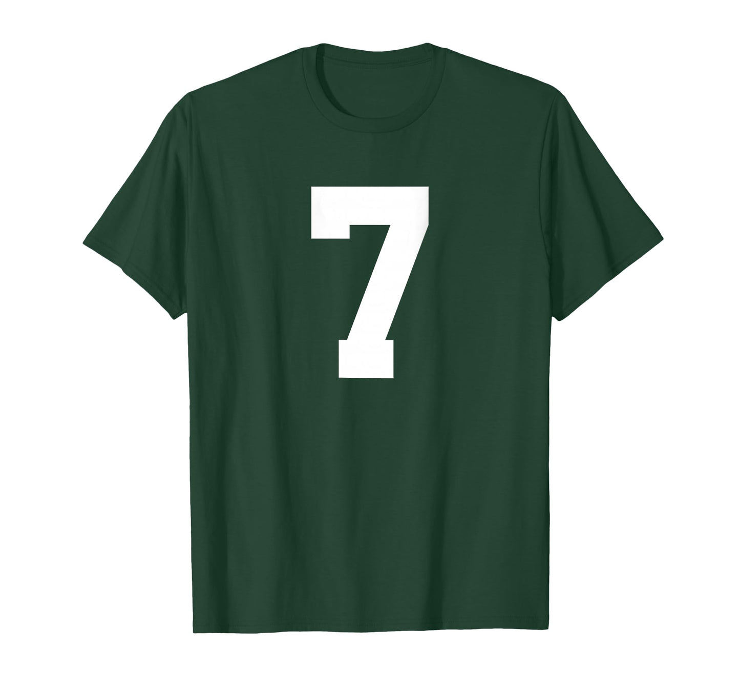 Number 7 (on Back) Sports Team Jersey Number T-Shirt