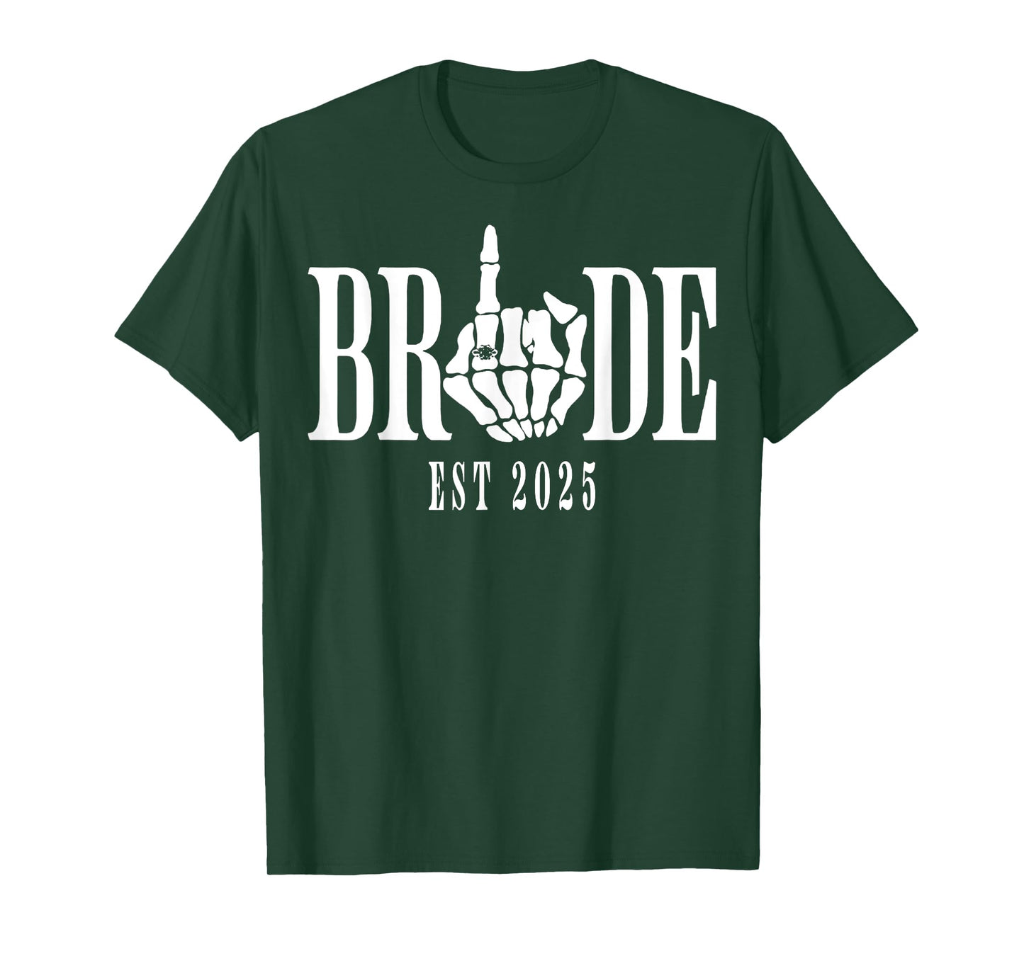 Halloween Wedding Bride Groom Skeleton Bachelorette Party T-Shirt