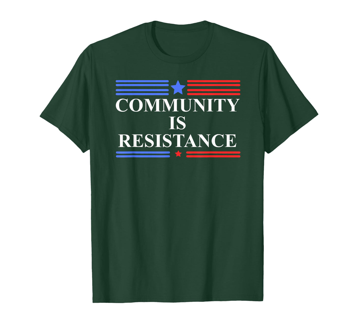 Community is Resistance Anti Fascism Resist No Kings Protest T-Shirt